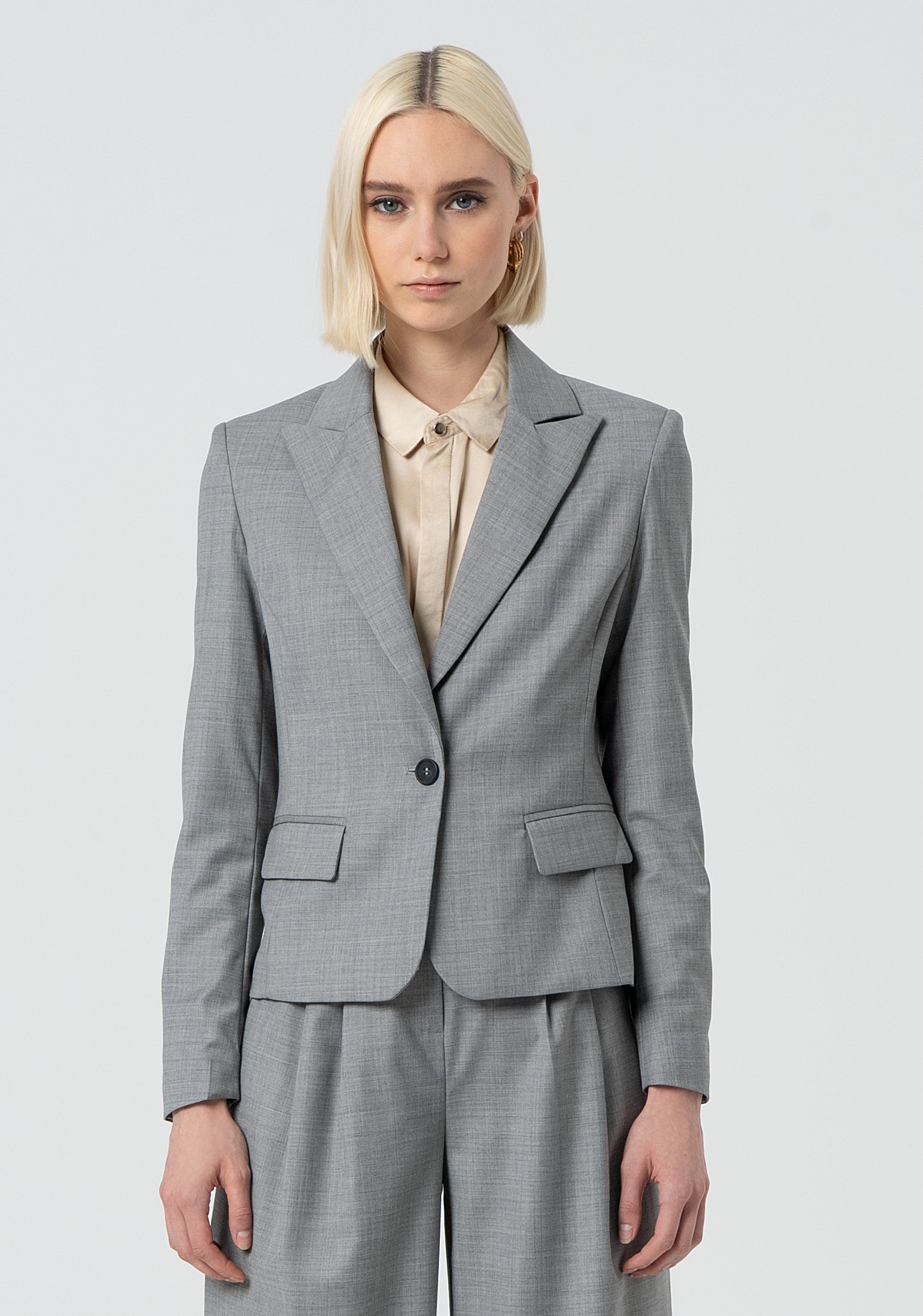 Blazer regular monopetto in fresco lana FR25SJ1001W75901-T04 Fracomina