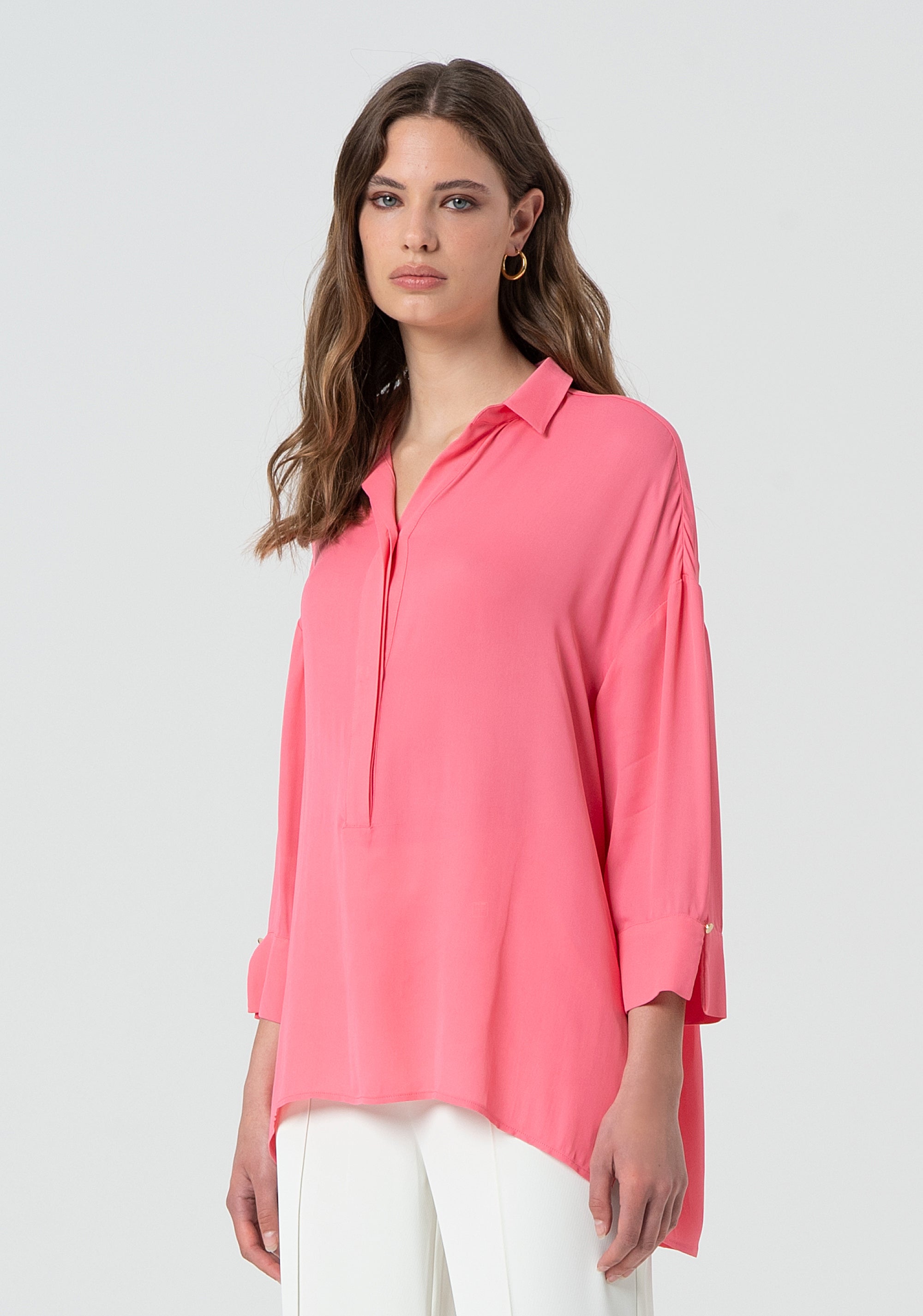 Blusa ampia in viscosa FR25ST1012W42801-107 Fracomina