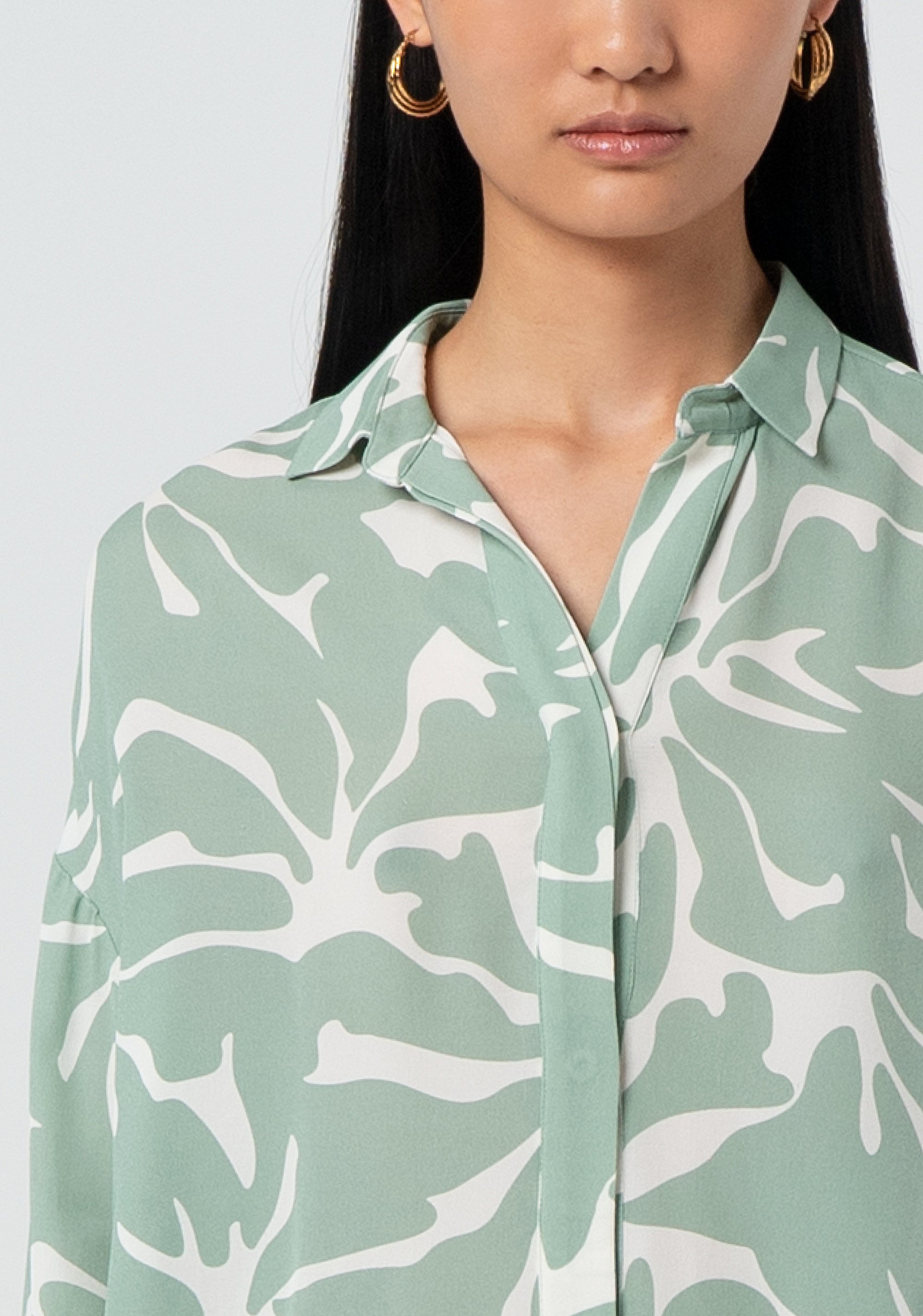 Blusa ampia in fantasia floreale FR25ST1012W428K9-461 Fracomina