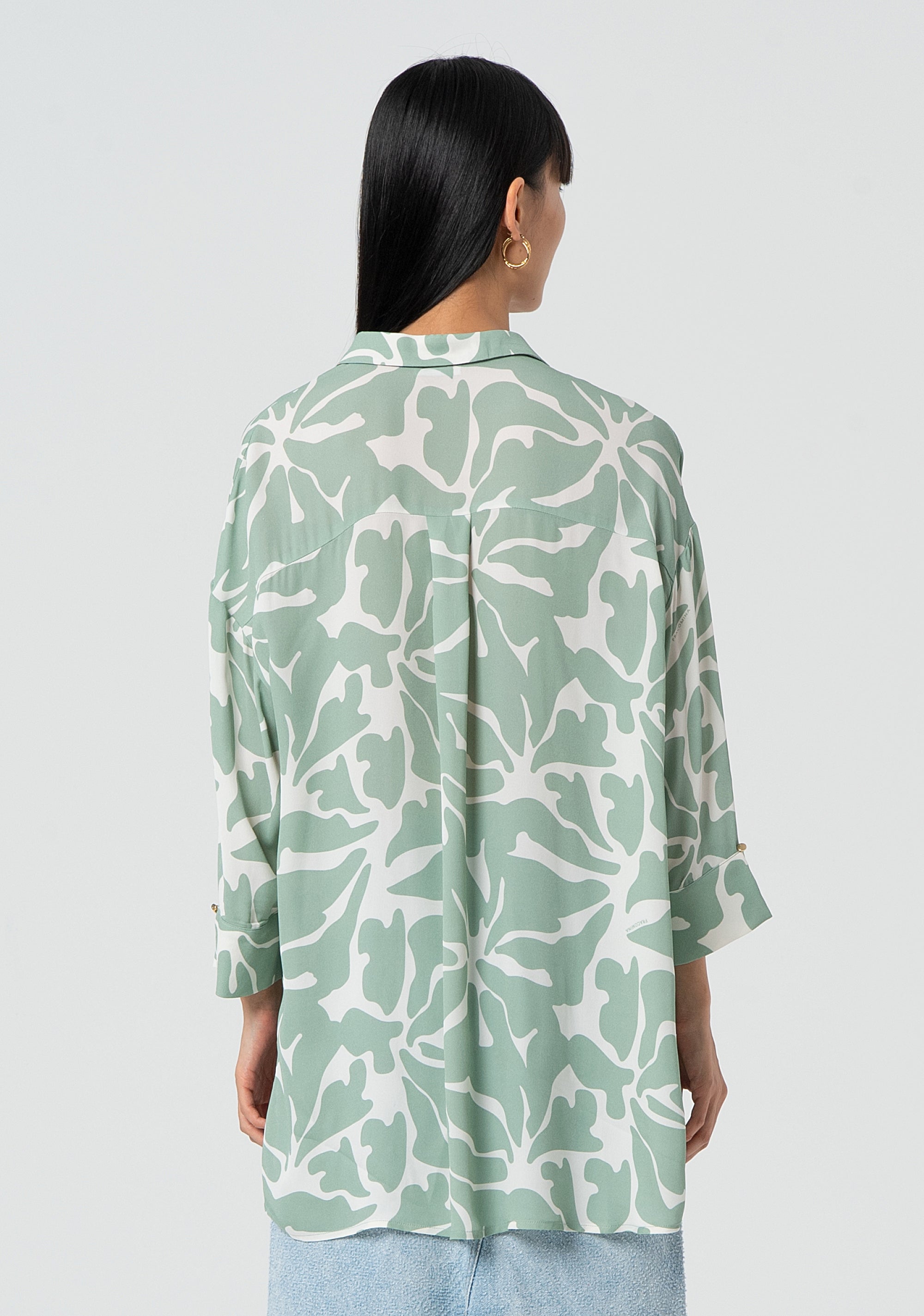 Blusa ampia in fantasia floreale FR25ST1012W428K9-461 Fracomina