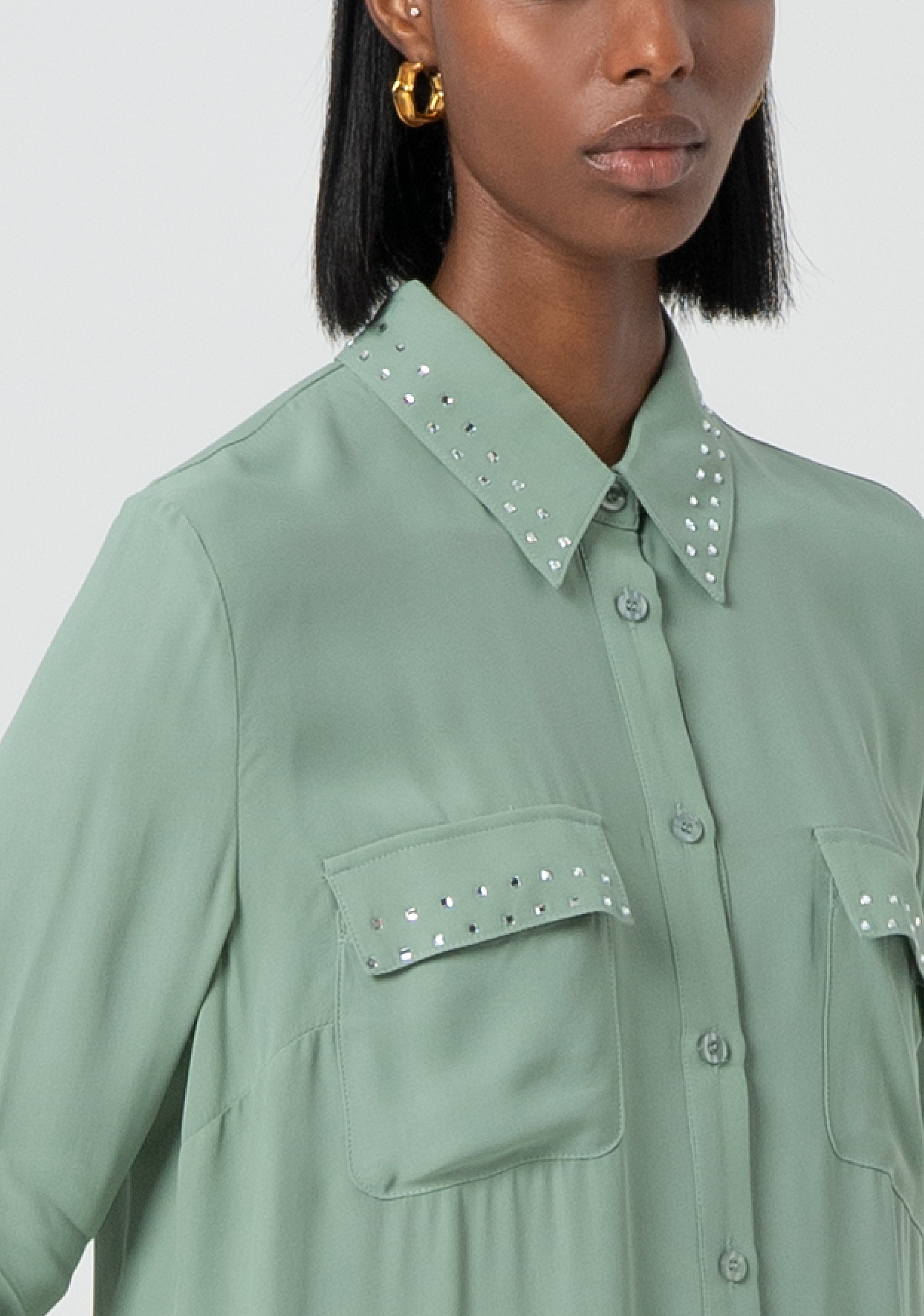 Camicia over in viscosa FR25ST6014W42801-247 Fracomina