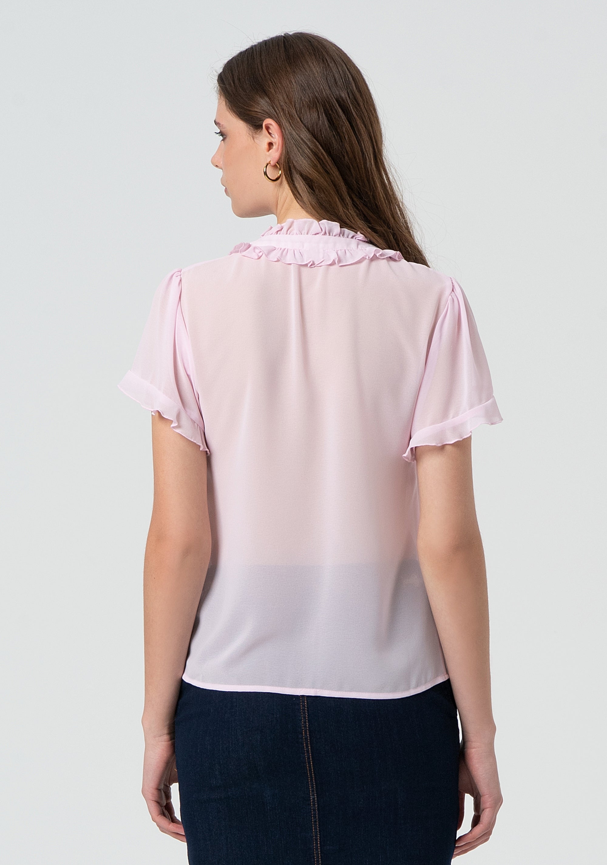 Blusa regular in georgette FR25ST6016W41201-238 Fracomina