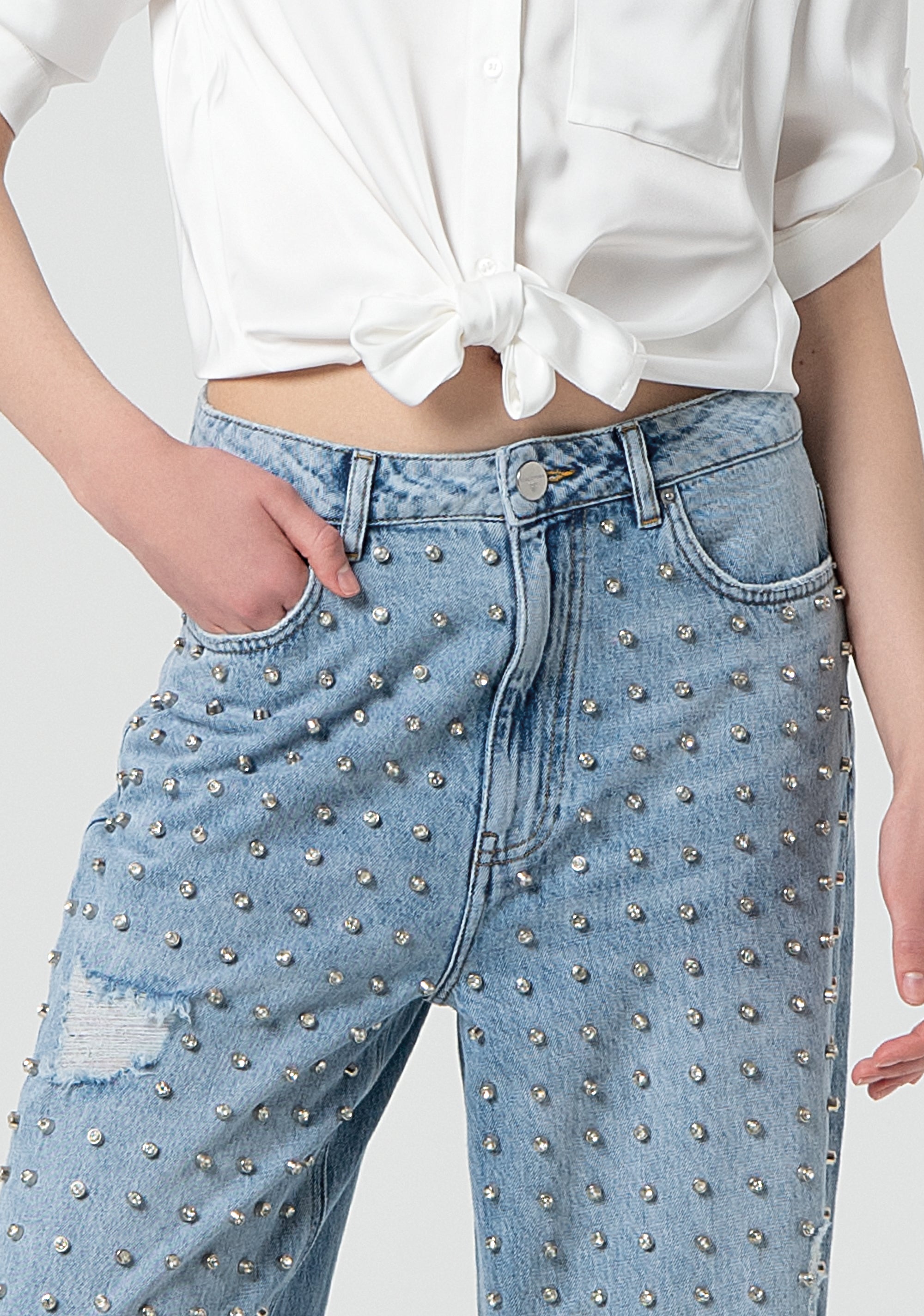 Jeans con decorazioni
