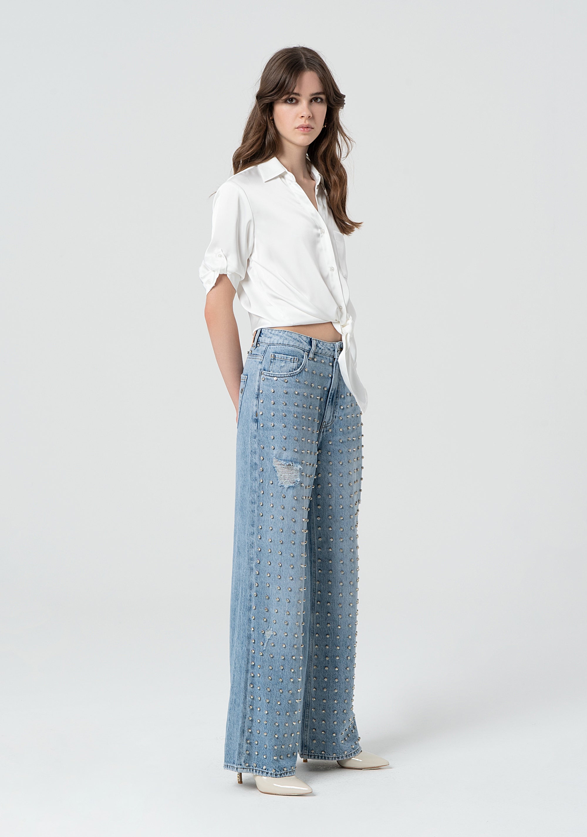 Jeans con decorazioni