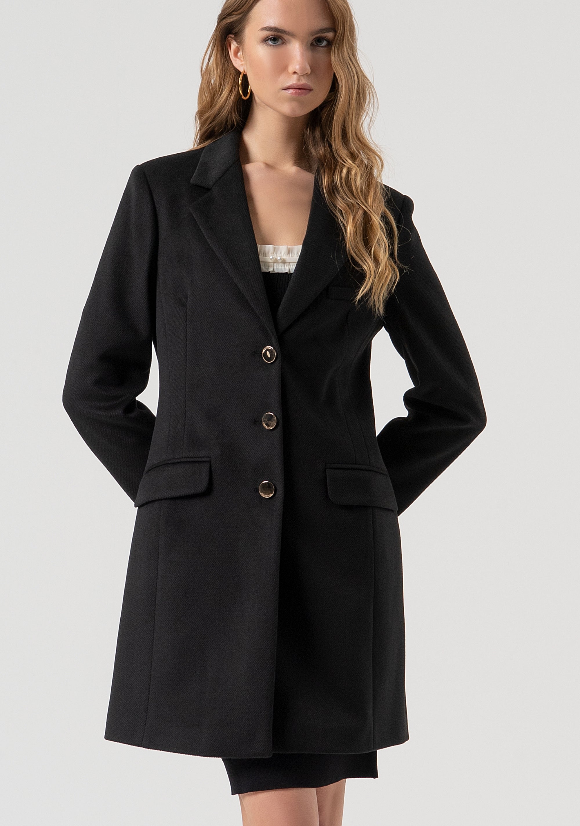 Cappotto slim monopetto FR25WC1010W48601-053 Fracomina
