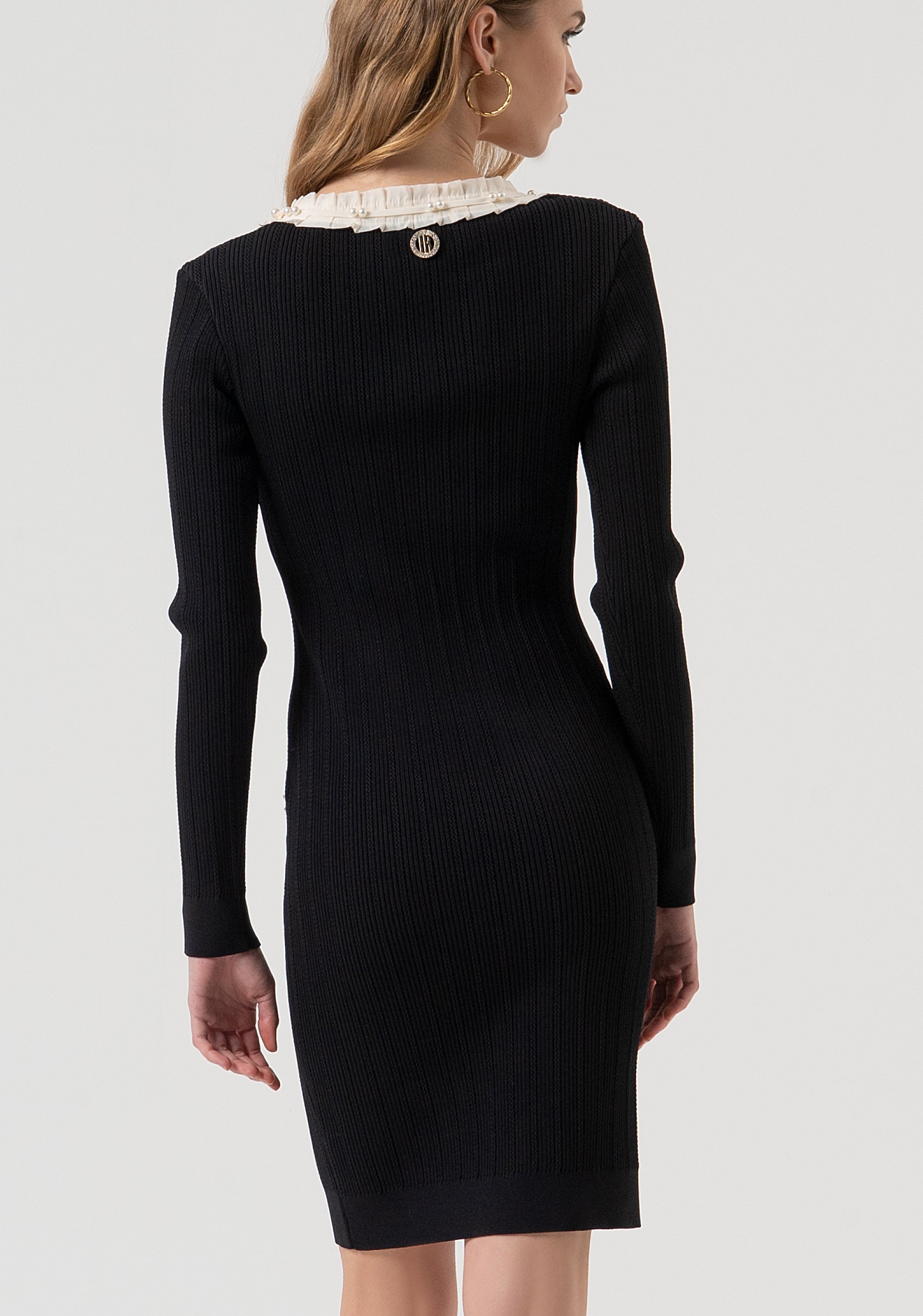 Abito slim mini in maglia a coste FR25WD5013K43901-053 Fracomina