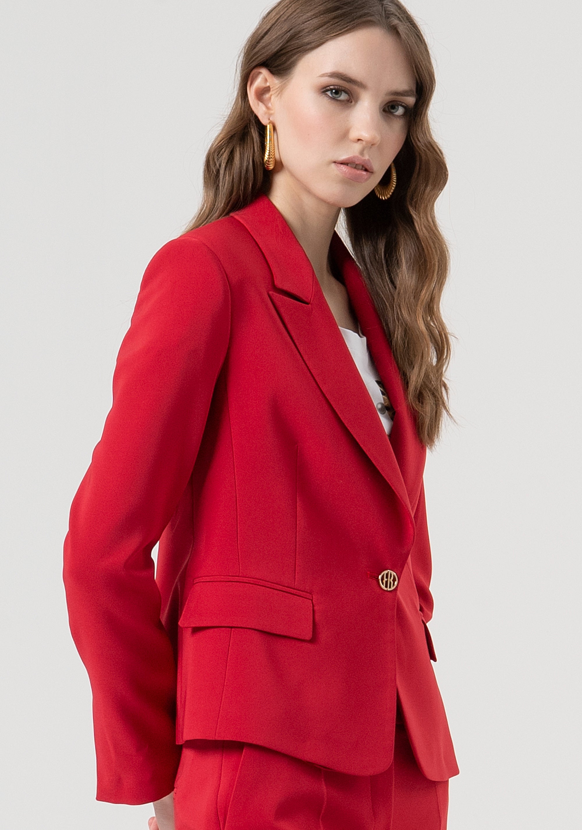 Blazer regular monopetto FR25WJ1001W42901-T51 Fracomina