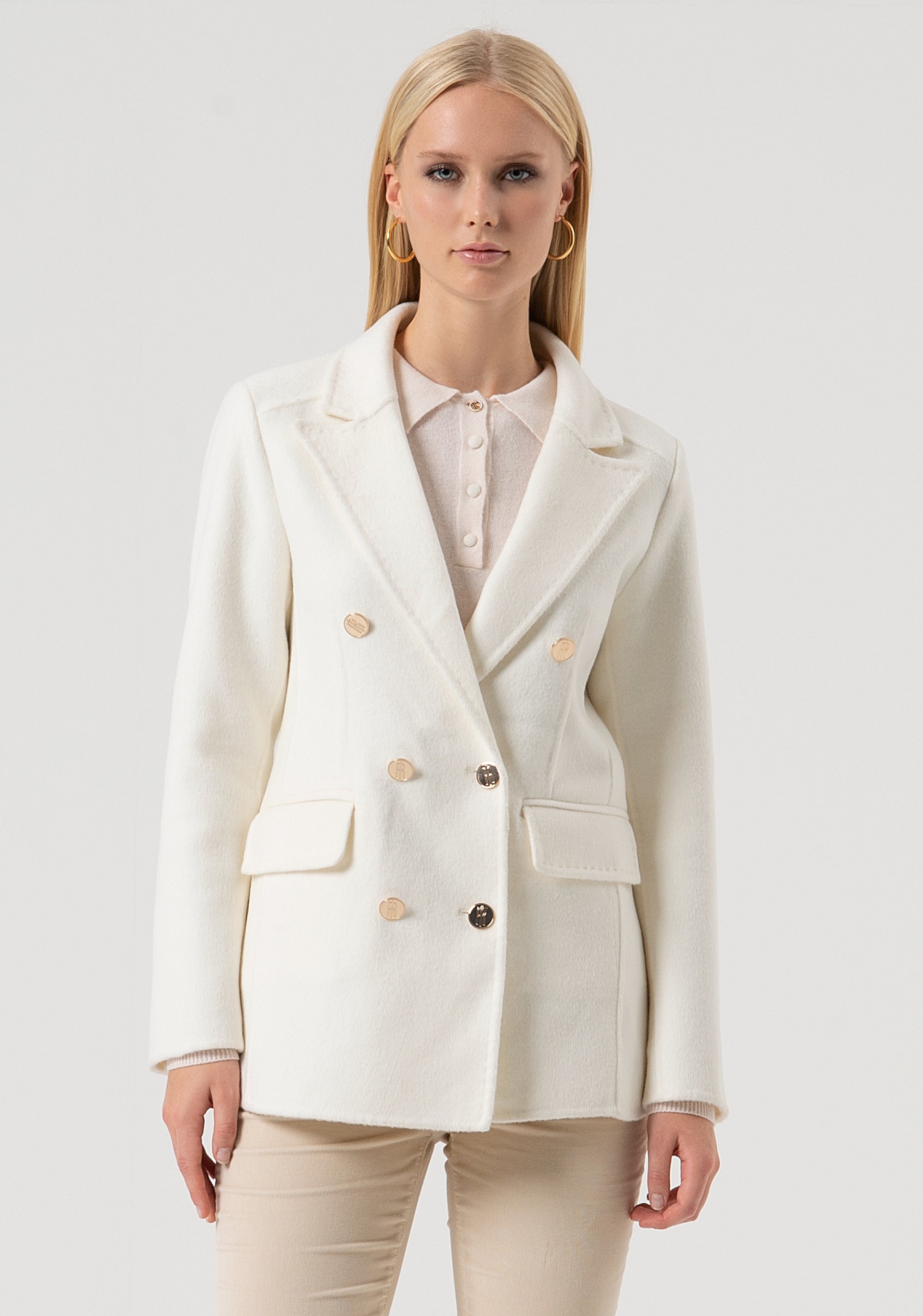 Blazer regular doppiopetto con lana FR25WJ3005W80401-508 Fracomina
