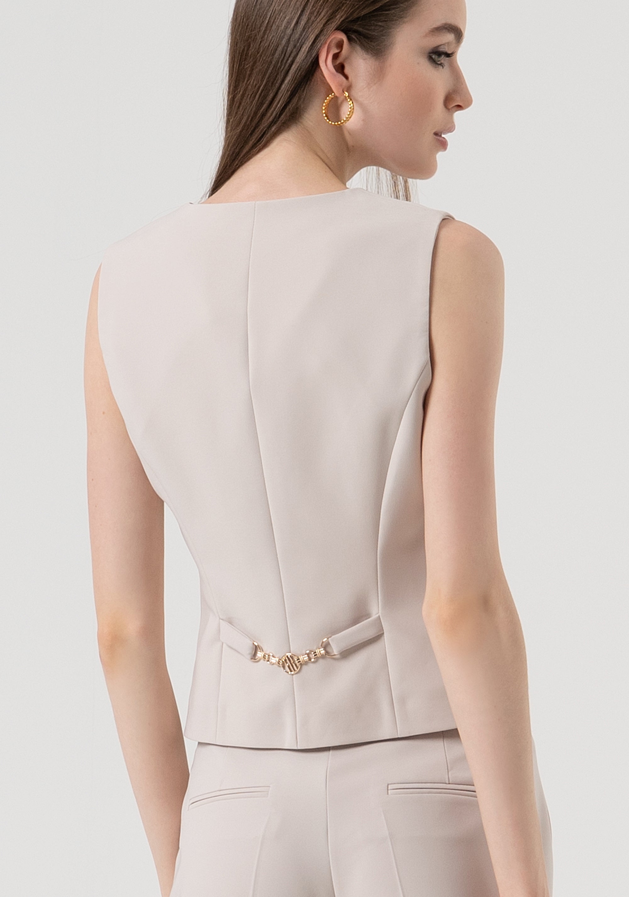 Gilet regular con scollo a V FR25WJ5001W42901-508 Fracomina