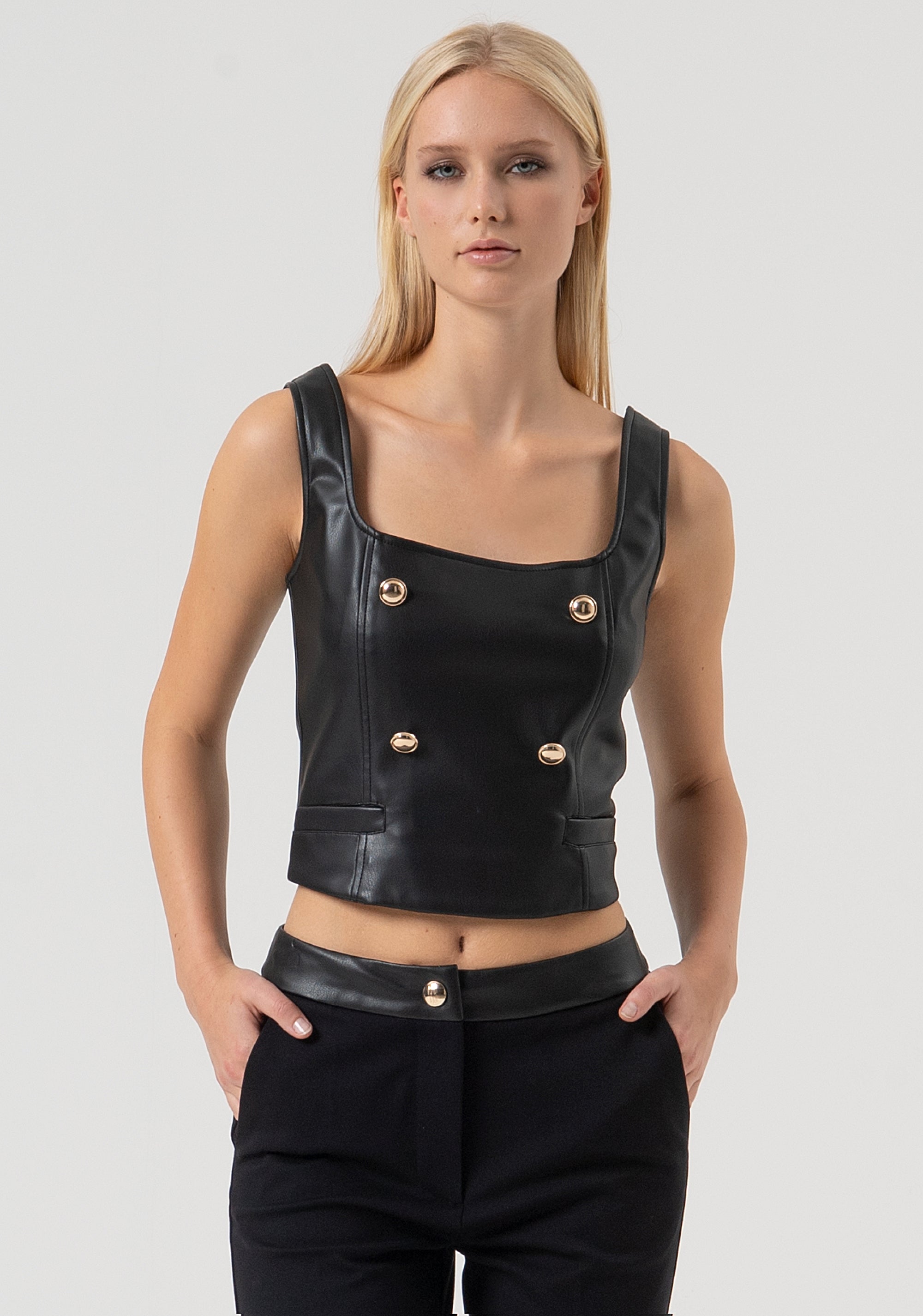 Top slim senza maniche FR25WJ5003P41101-053 Fracomina