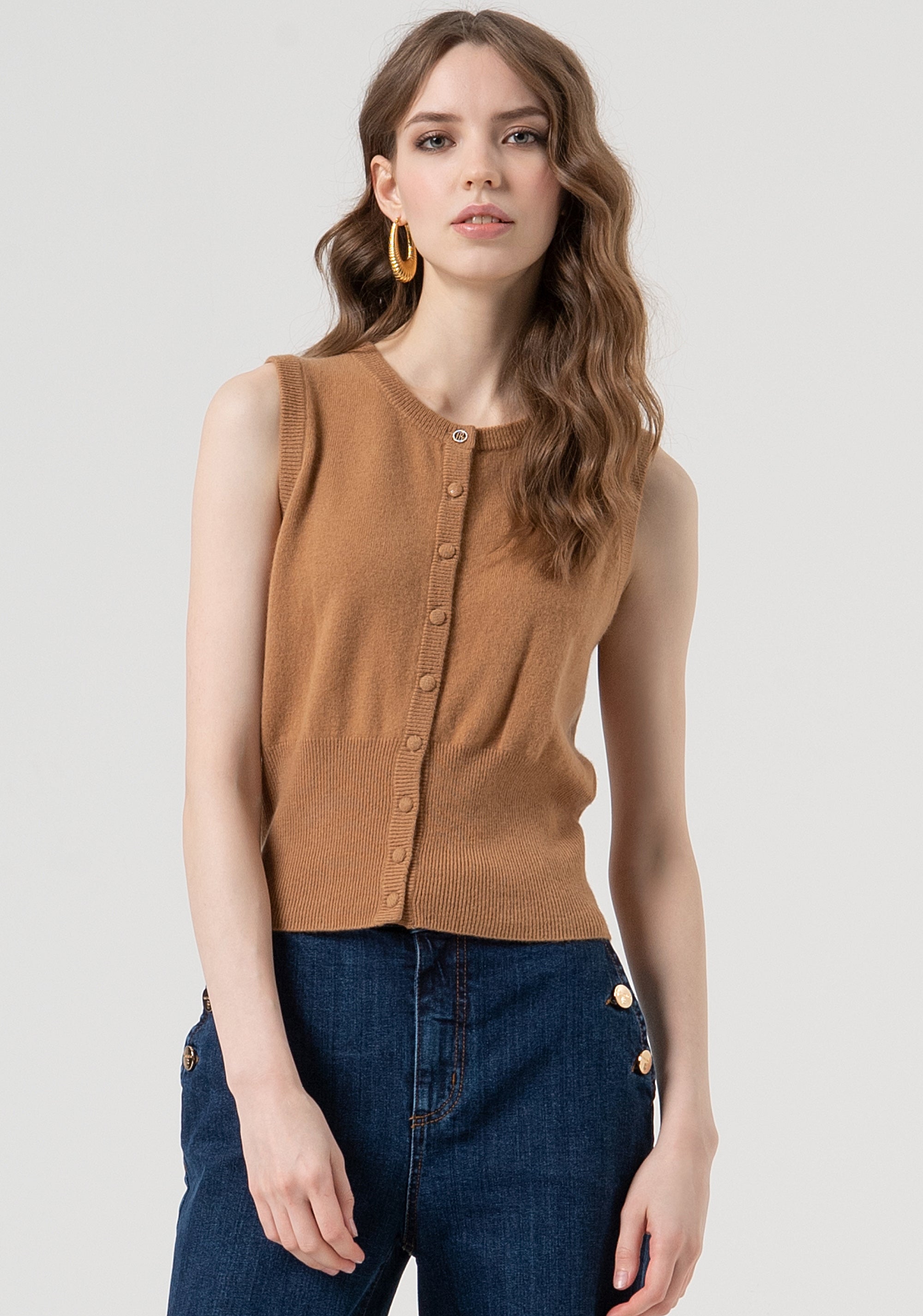 Gilet regular in maglia di lana FR25WJ5008K47301-E44 Fracomina