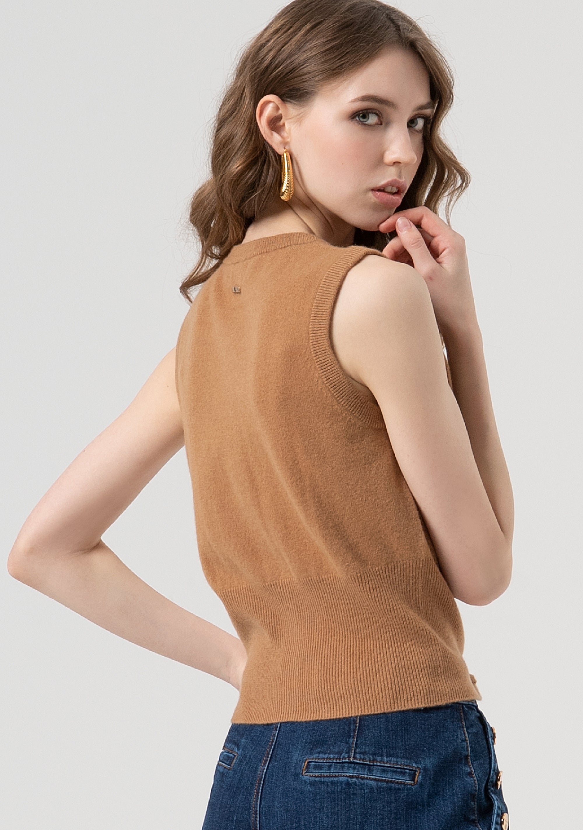 Gilet regular in maglia di lana FR25WJ5008K47301-E44 Fracomina