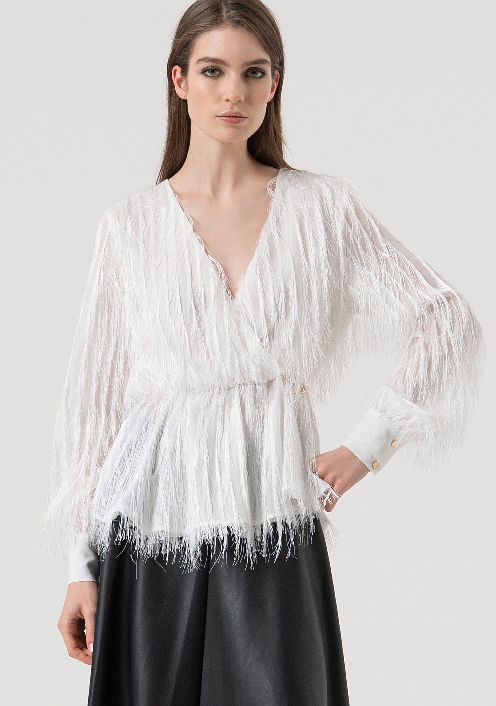 Blusa regular in fil coupè FR25WT1019W63001-278 Fracomina