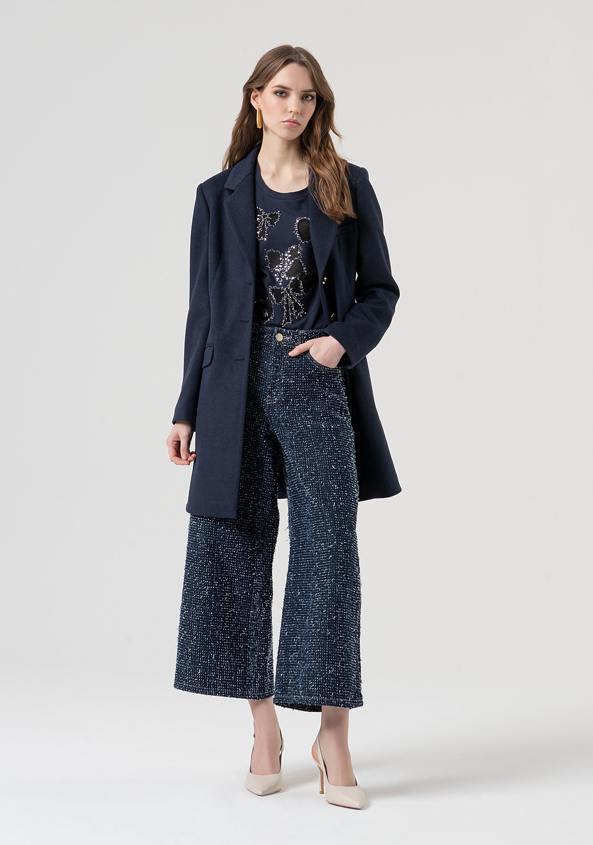 T-shirt regular in jersey di cotone FR25WT3004J401N5-117 Fracomina