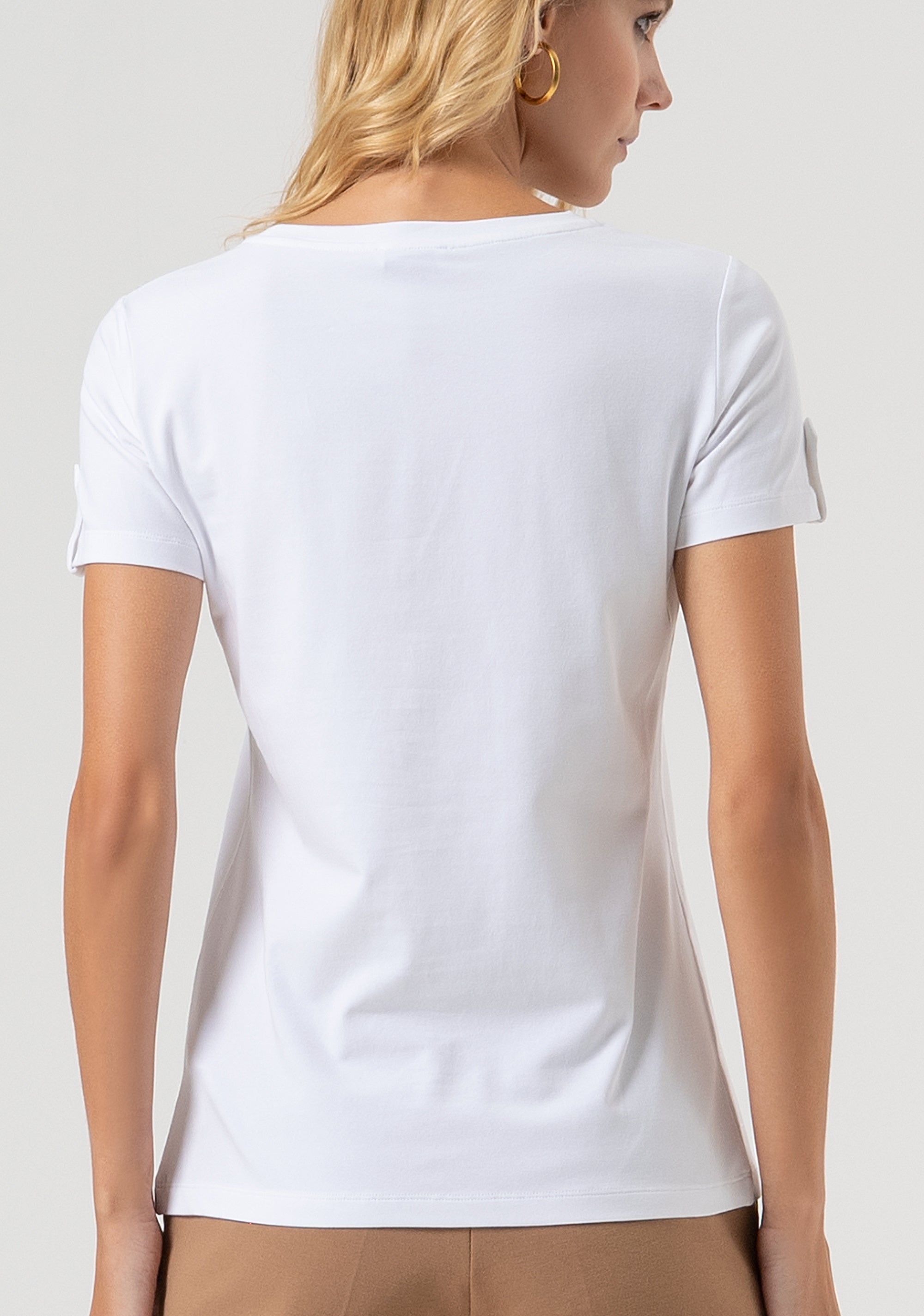 T-shirt regular in jersey di cotone FR25WT3010J40108-278 Fracomina