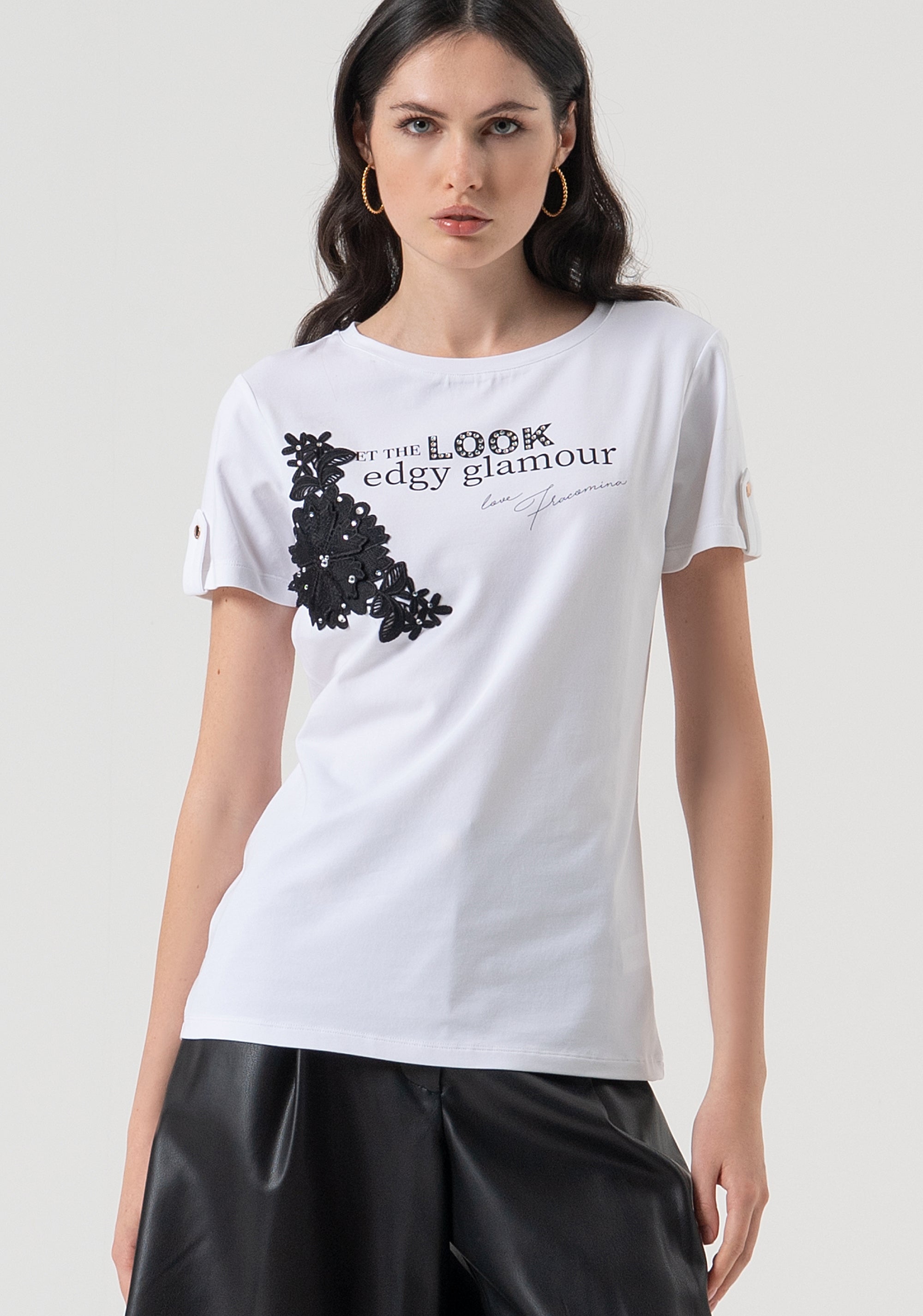 T-shirt regular in jersey di cotone FR25WT3010J401N5-278 Fracomina