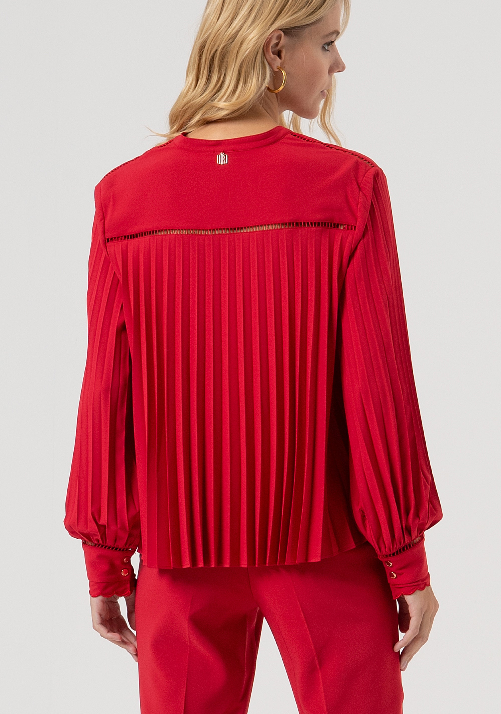 Camicia over con retro plissettato FR25WT6012W436F9-T51 Fracomina