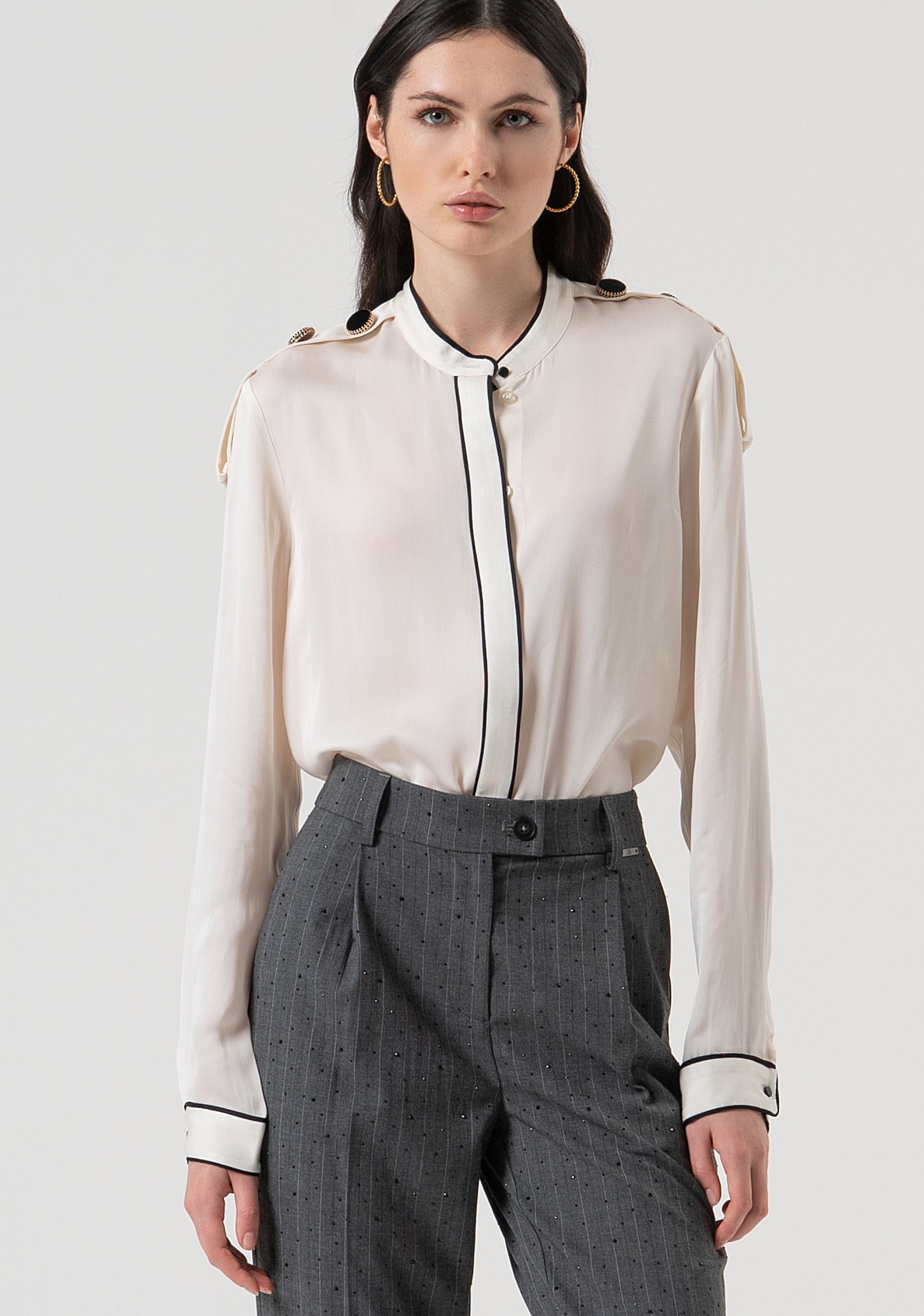 Camicia regular con seta FR25WT6027W80701-108 Fracomina