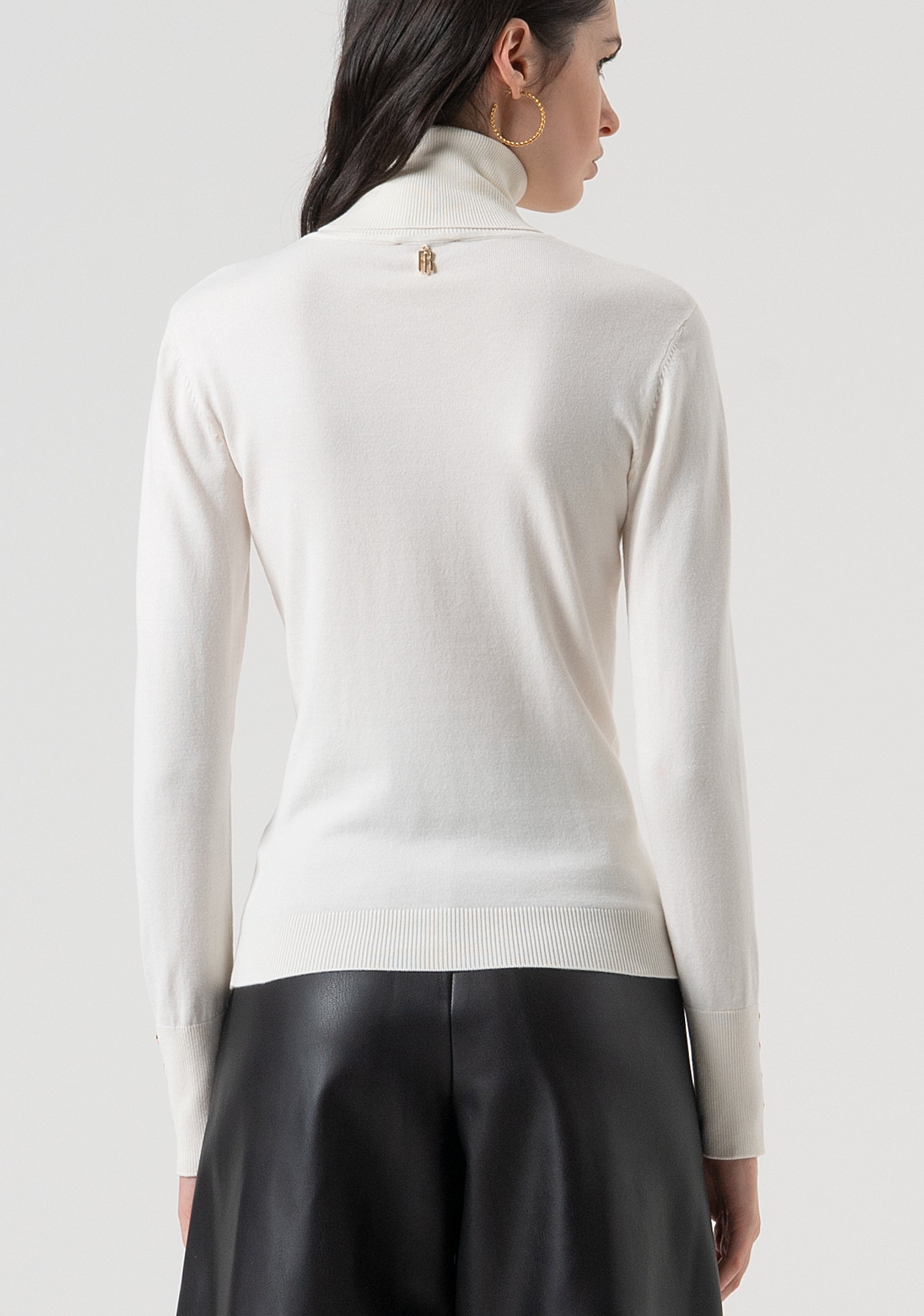 Maglia regular con collo alto FR25WT7001K42101-108 Fracomina