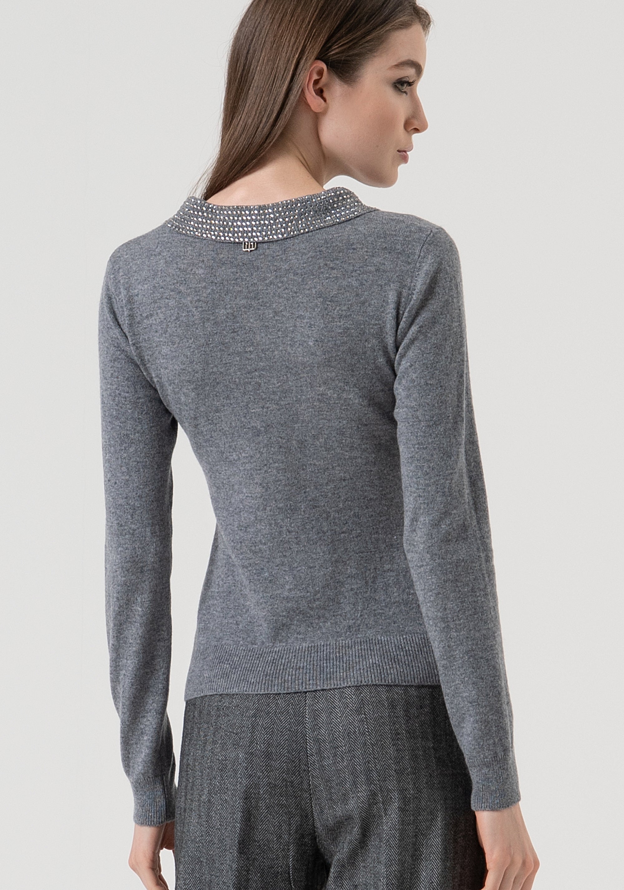 Polo regular in maglia con lana e cashmere FR25WT7005K53201-159 Fracomina