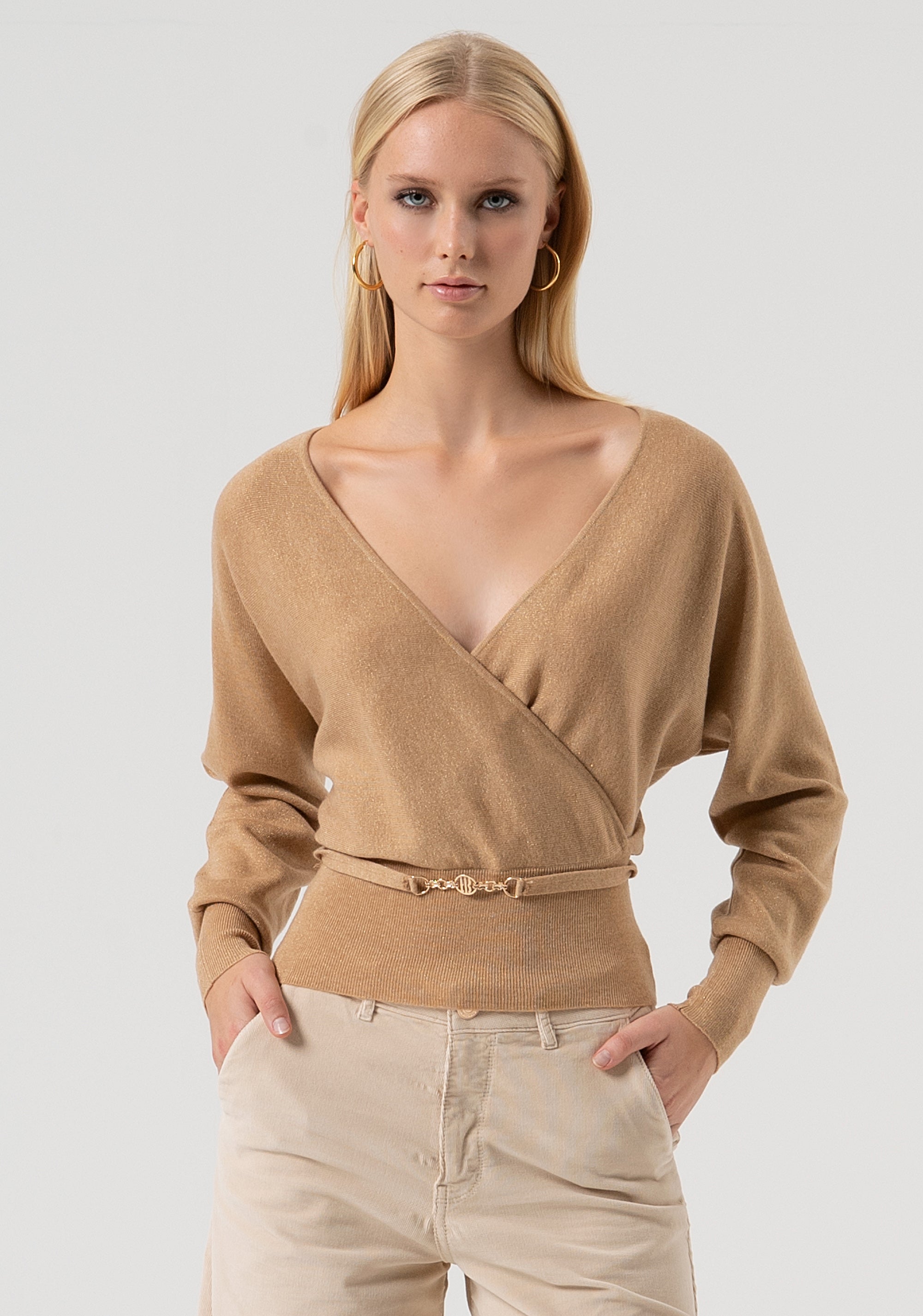 Maglia regular con lana e lurex FR25WT7023K459Q7-S81 Fracomina