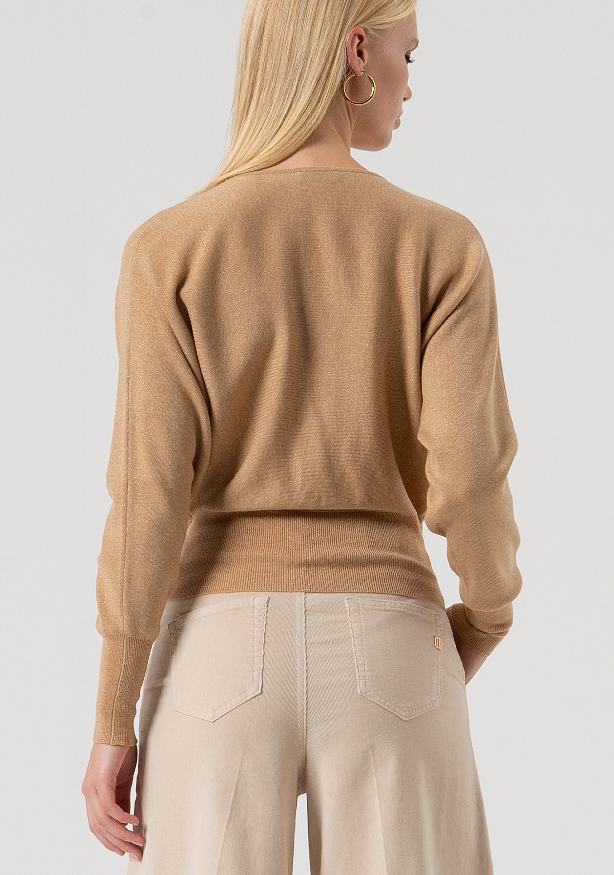 Maglia regular con lana e lurex FR25WT7023K459Q7-S81 Fracomina