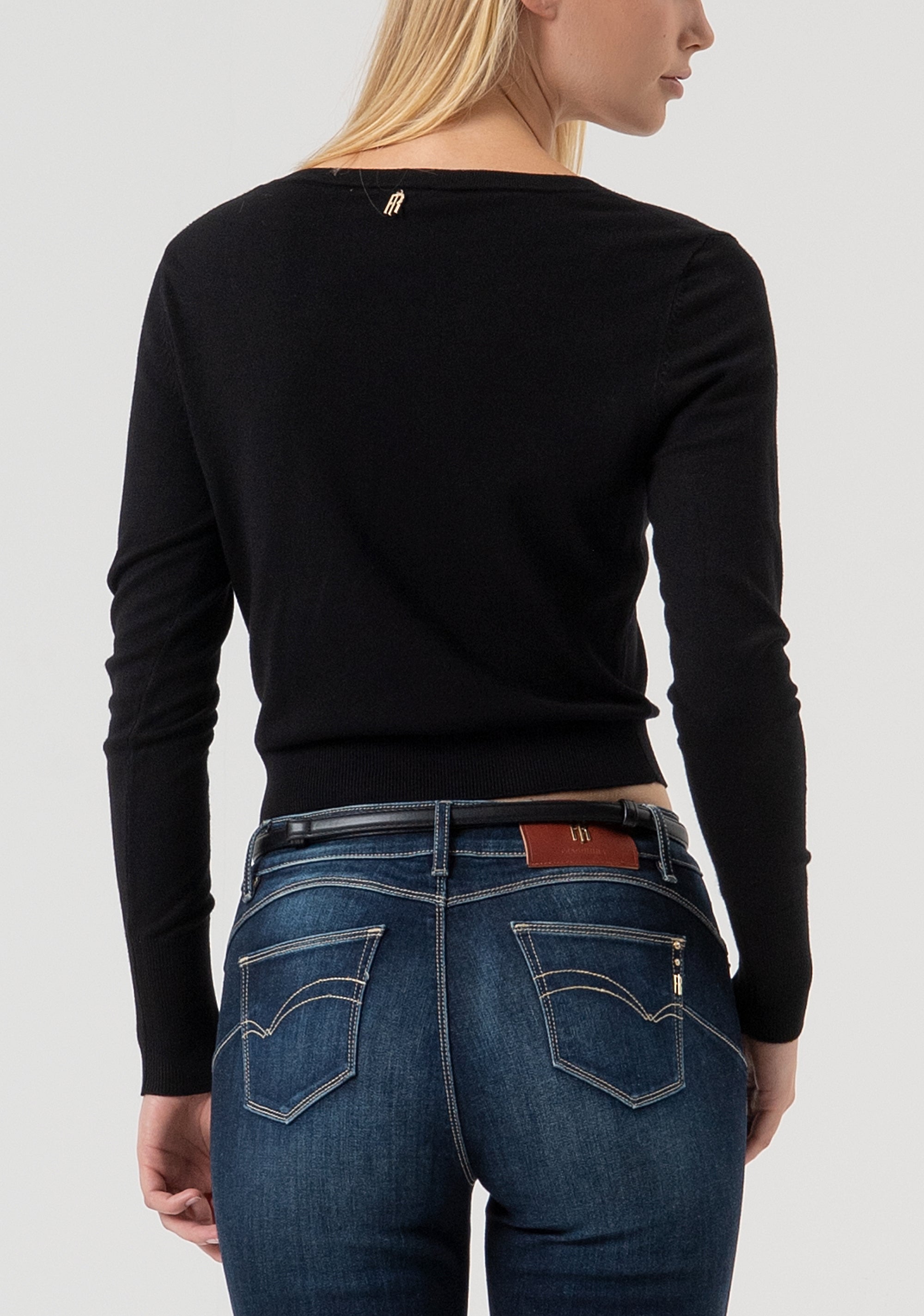 Cardigan regular con scollo a V FR25WT8001K42101-053 Fracomina
