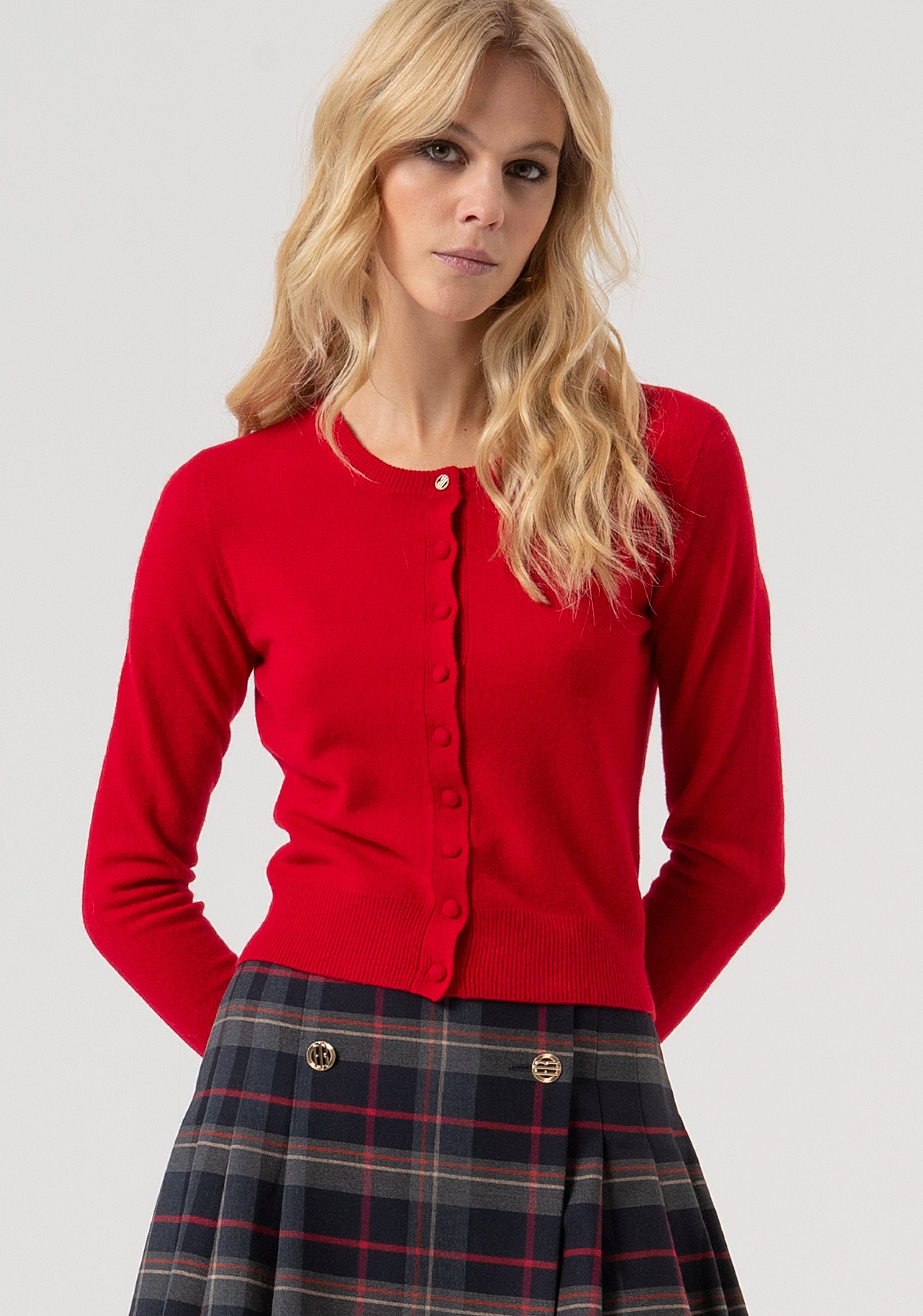 Cardigan slim in lana FR25WT8004K47301-T51 Fracomina
