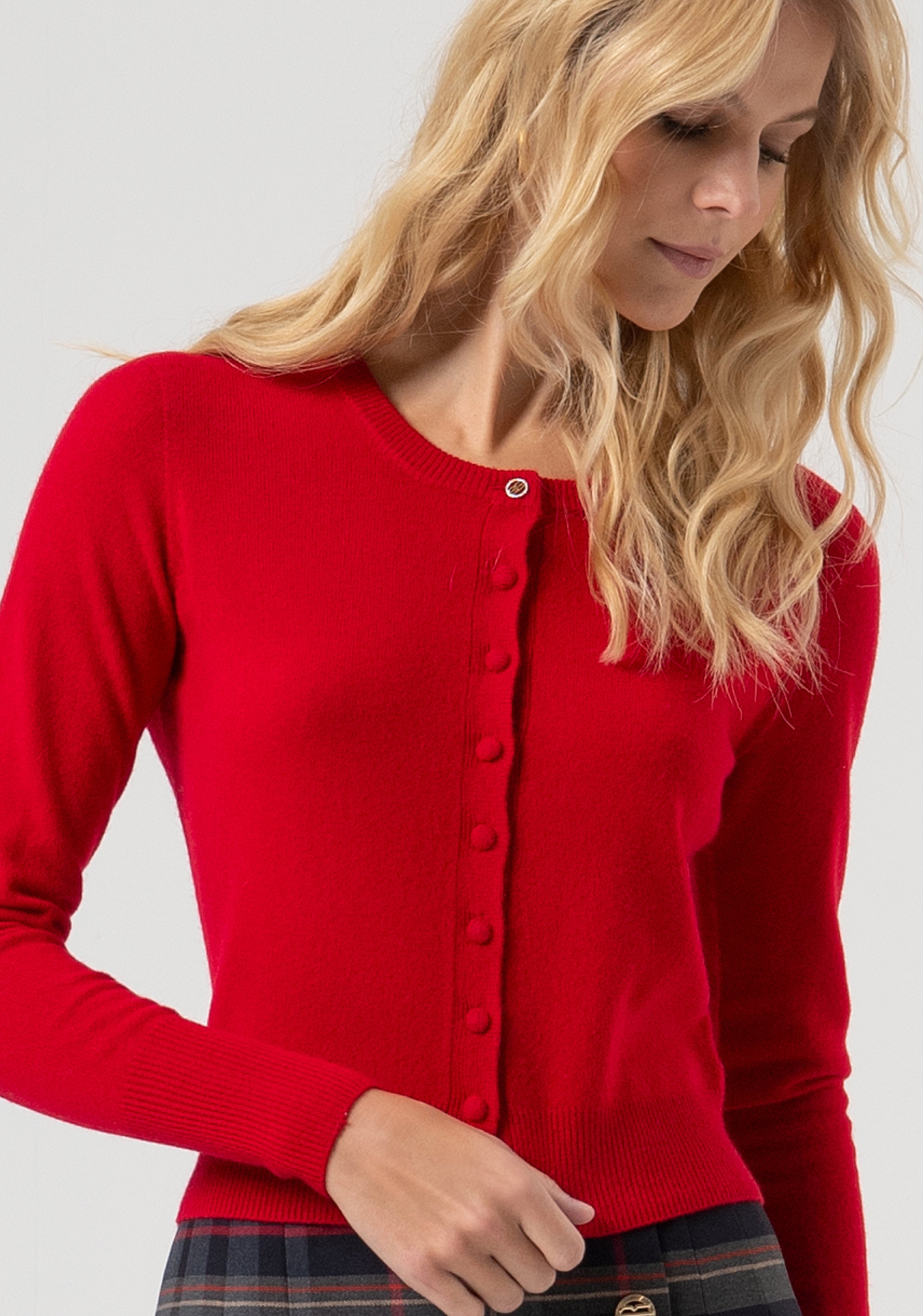 Cardigan slim in lana FR25WT8004K47301-T51 Fracomina