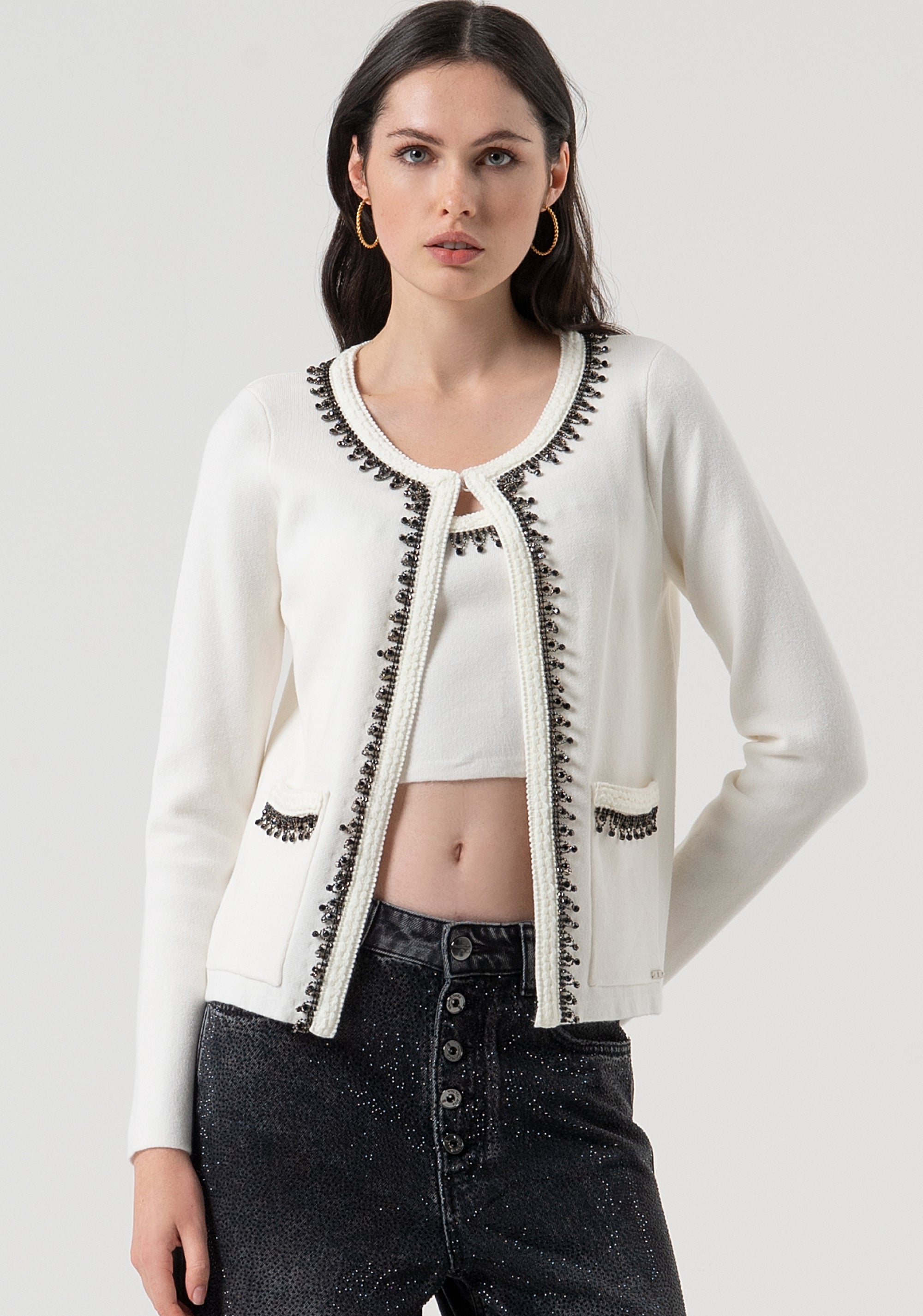 Cardigan regular aperto FR25WT8009K50401-108 Fracomina