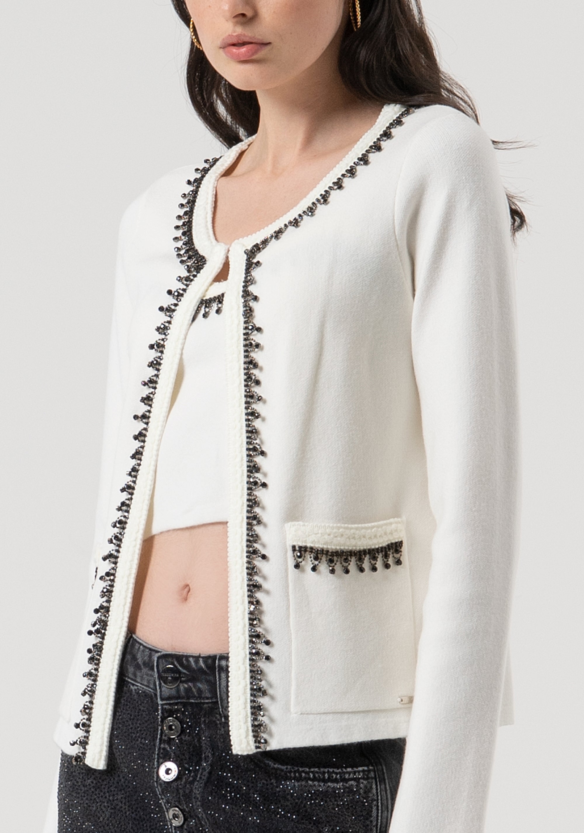 Cardigan regular aperto FR25WT8009K50401-108 Fracomina