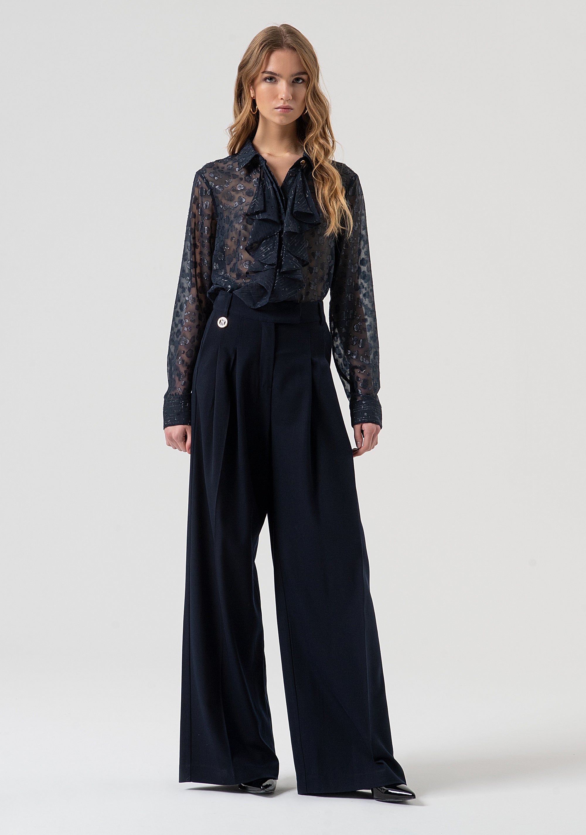 Pantalone flare con pences FR25WV3007W80301-117 Fracomina
