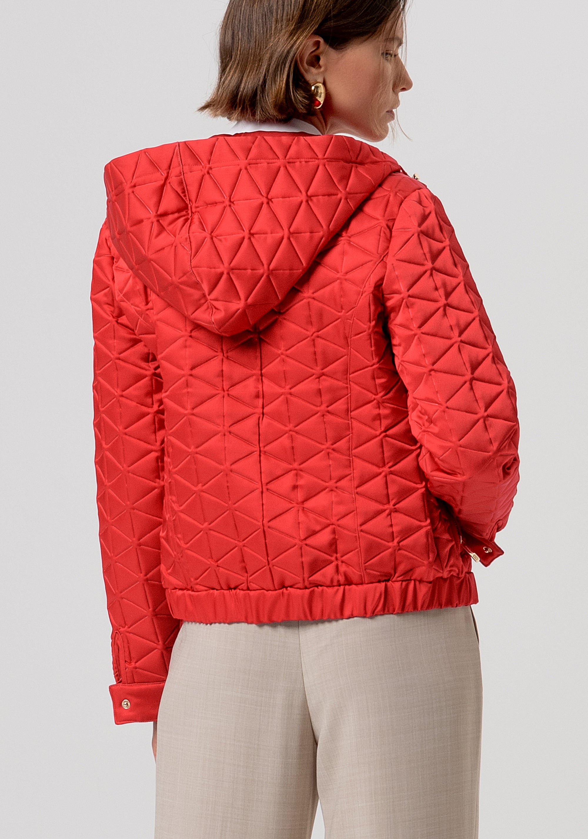 Giacca imbottita regular con cappuccio FR26SC3001O45301-U02 Fracomina