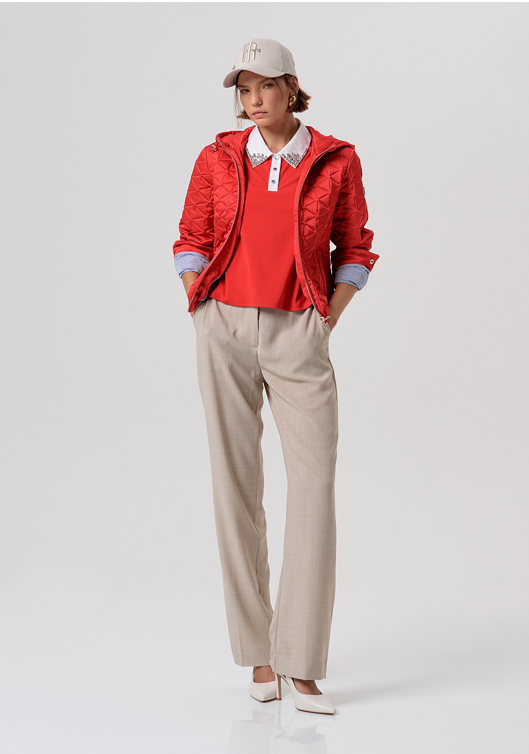 Giacca imbottita regular con cappuccio FR26SC3001O45301-U02 Fracomina