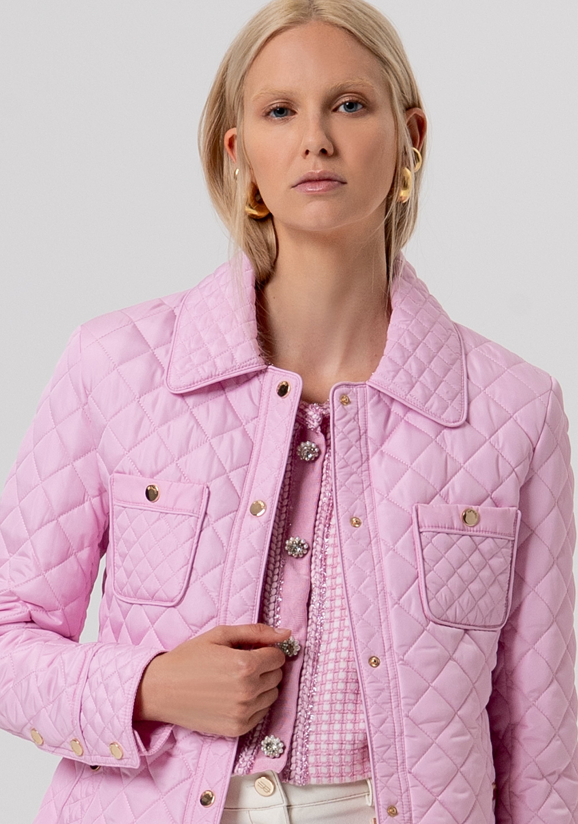 Giacca imbottita regular con tasche a toppa FR26SC3002O45801-T98 Fracomina