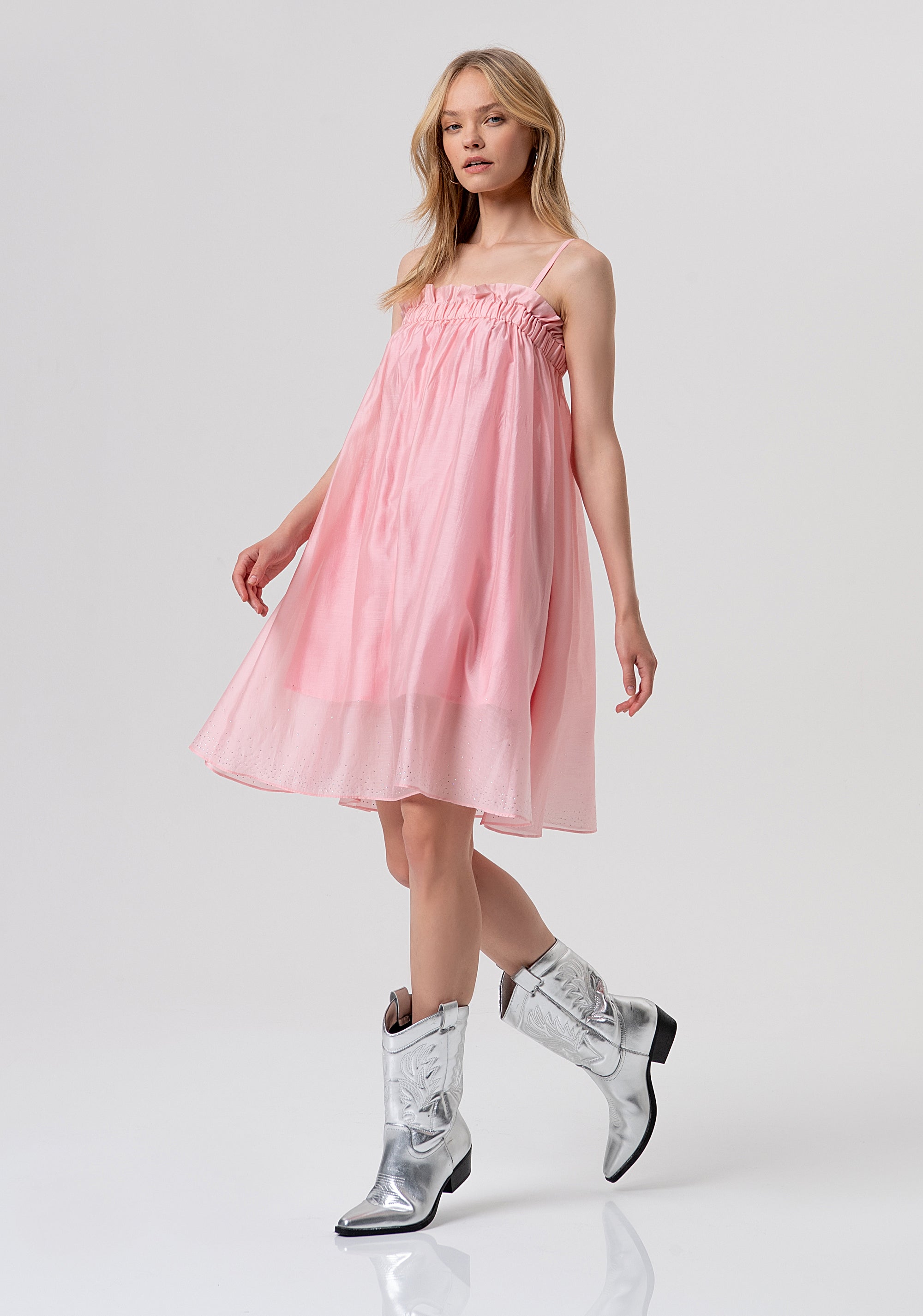 Abito senza maniche mini in tencel FR26SD1017W83401-107 Fracomina