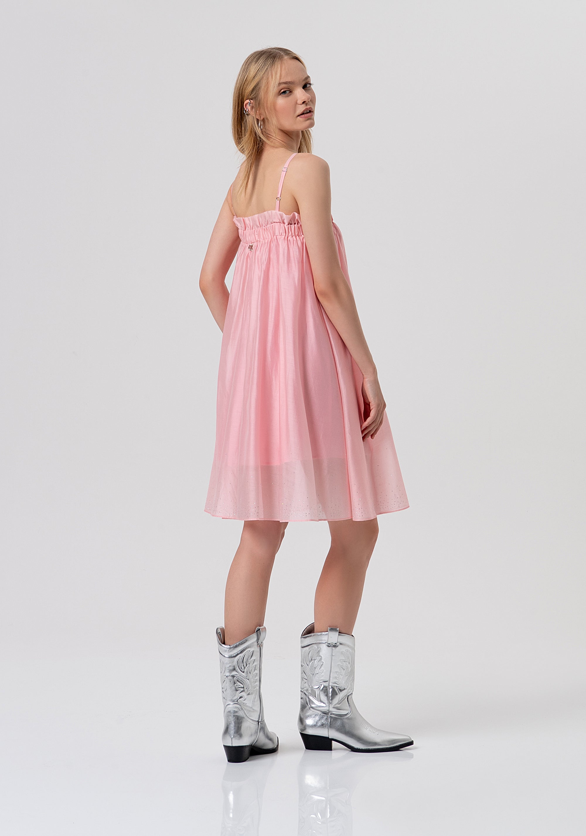 Abito senza maniche mini in tencel FR26SD1017W83401-107 Fracomina