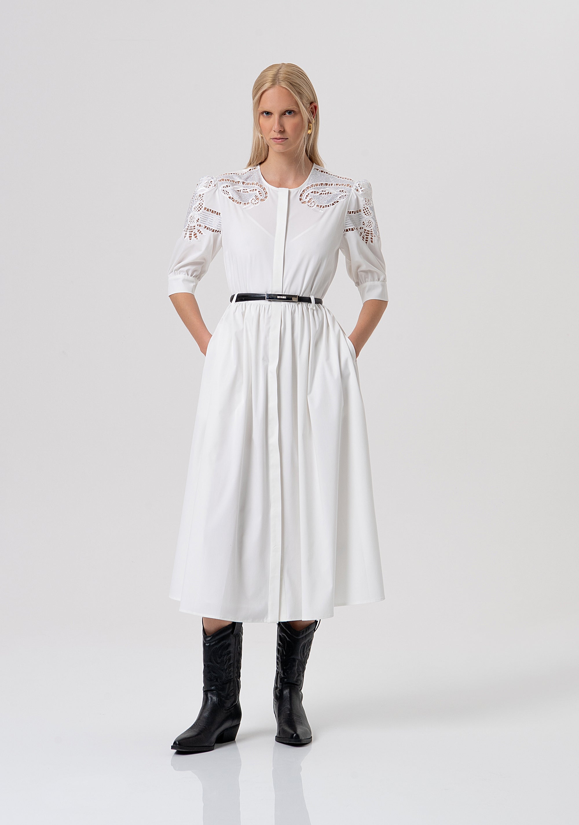 Abito regular modello chemisier midi FR26SD2005W833E5-108 Fracomina