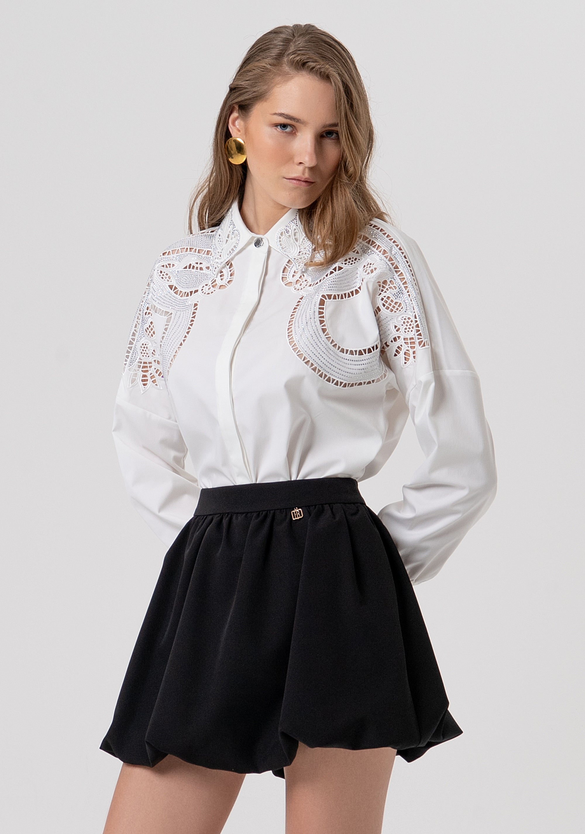 Gonna flare balloon mini FR26SG1009W42901-053 Fracomina