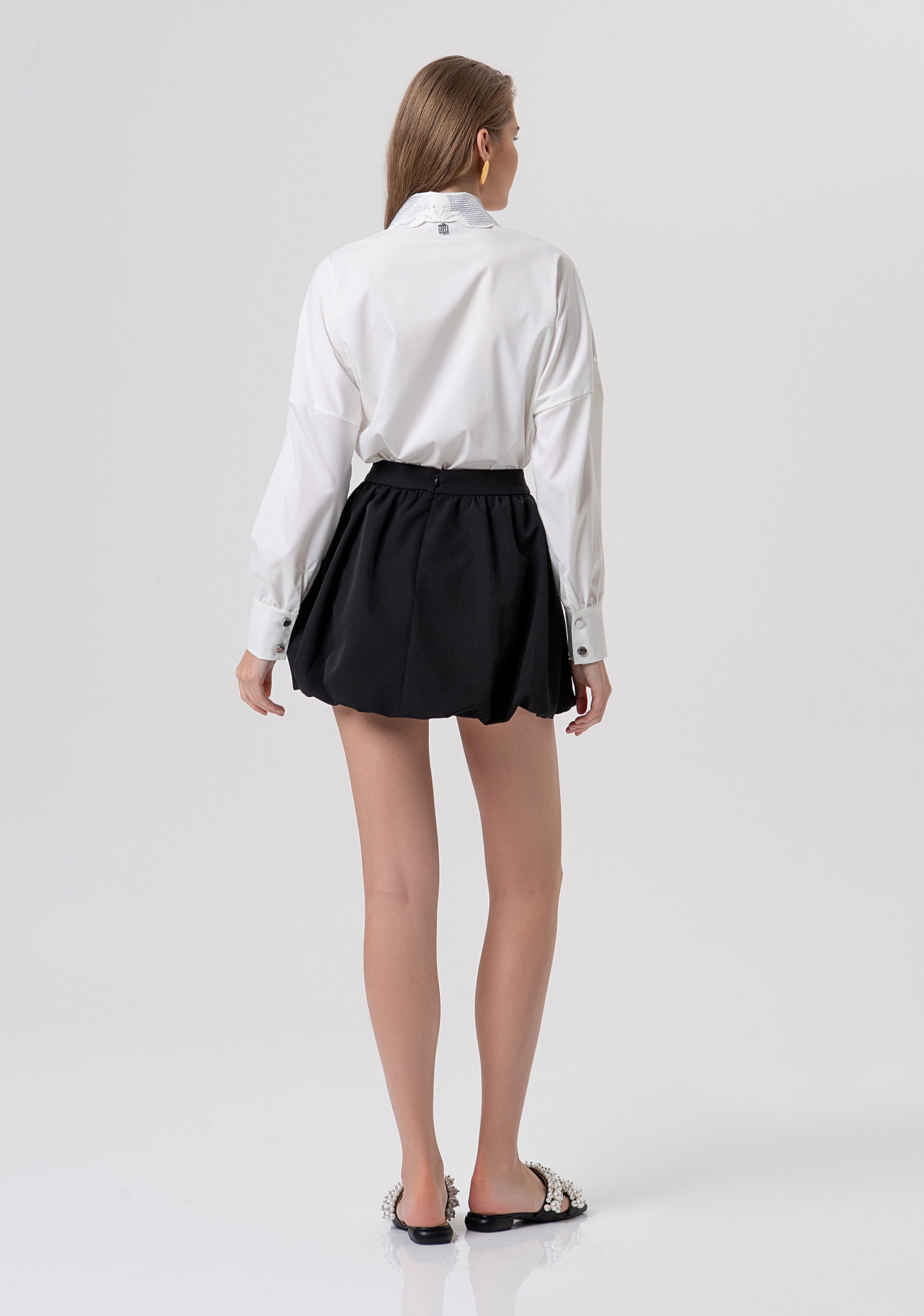 Gonna flare balloon mini FR26SG1009W42901-053 Fracomina