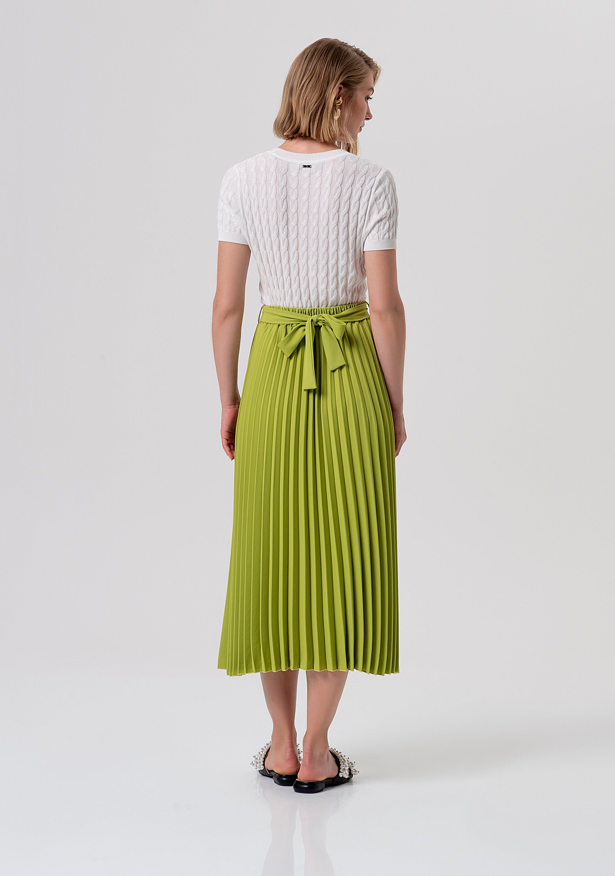 Gonna flare midi plissettata FR26SG2005W436F9-813 Fracomina