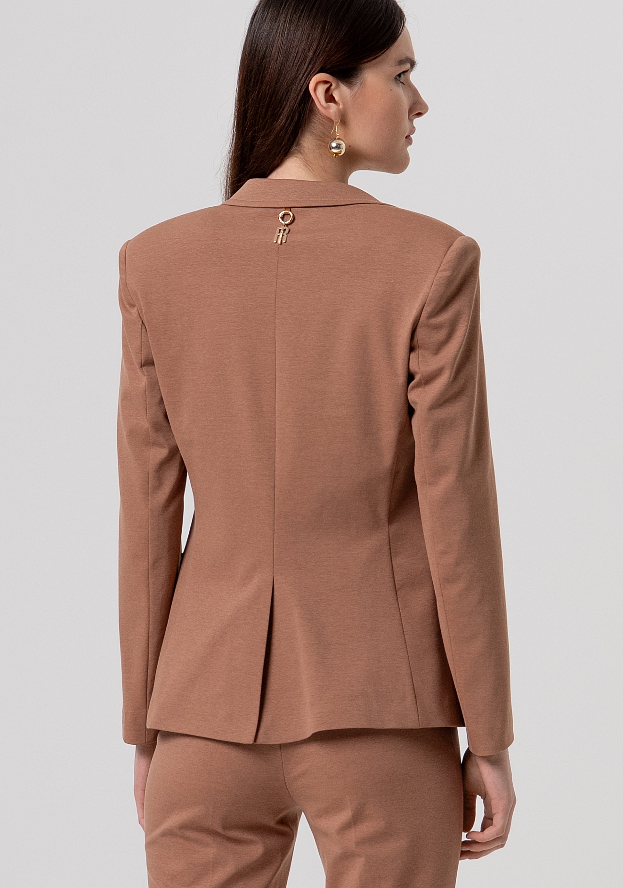 Blazer regular monopetto in punto milano FR26SJ2002W51501-M07 Fracomina