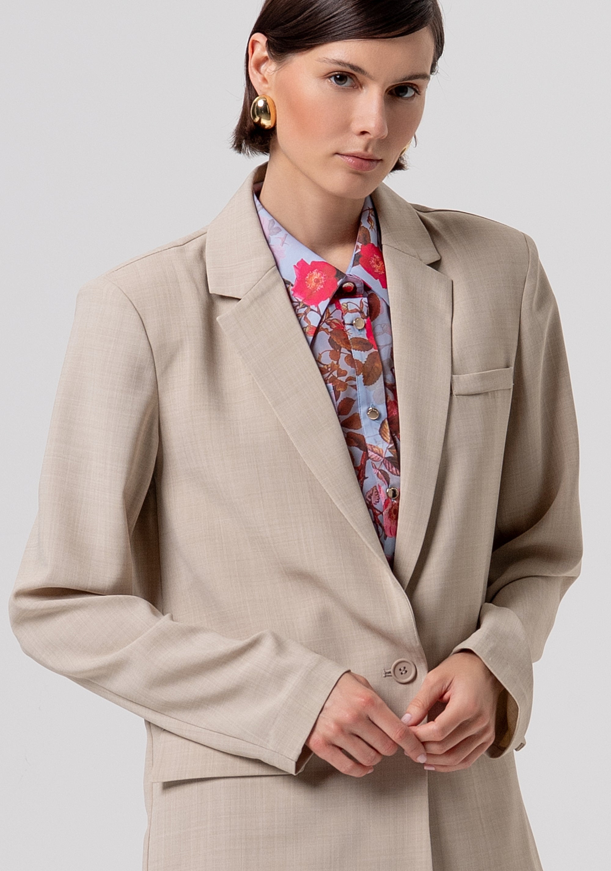 Blazer oversize monopetto FR26SJ3009W76301-569 Fracomina