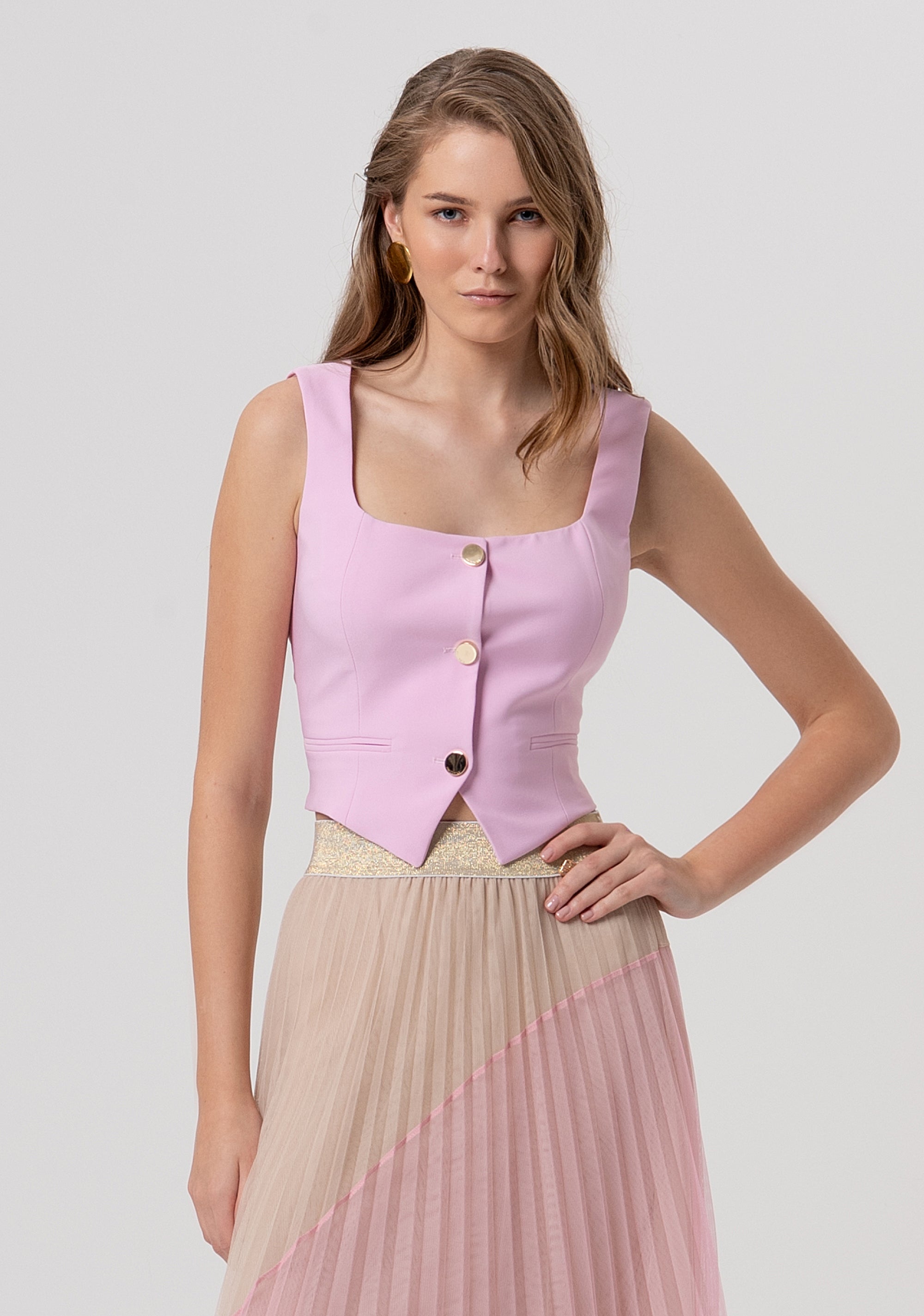 Gilet slim con bottoni centrali FR26SJ5001W42901-226 Fracomina