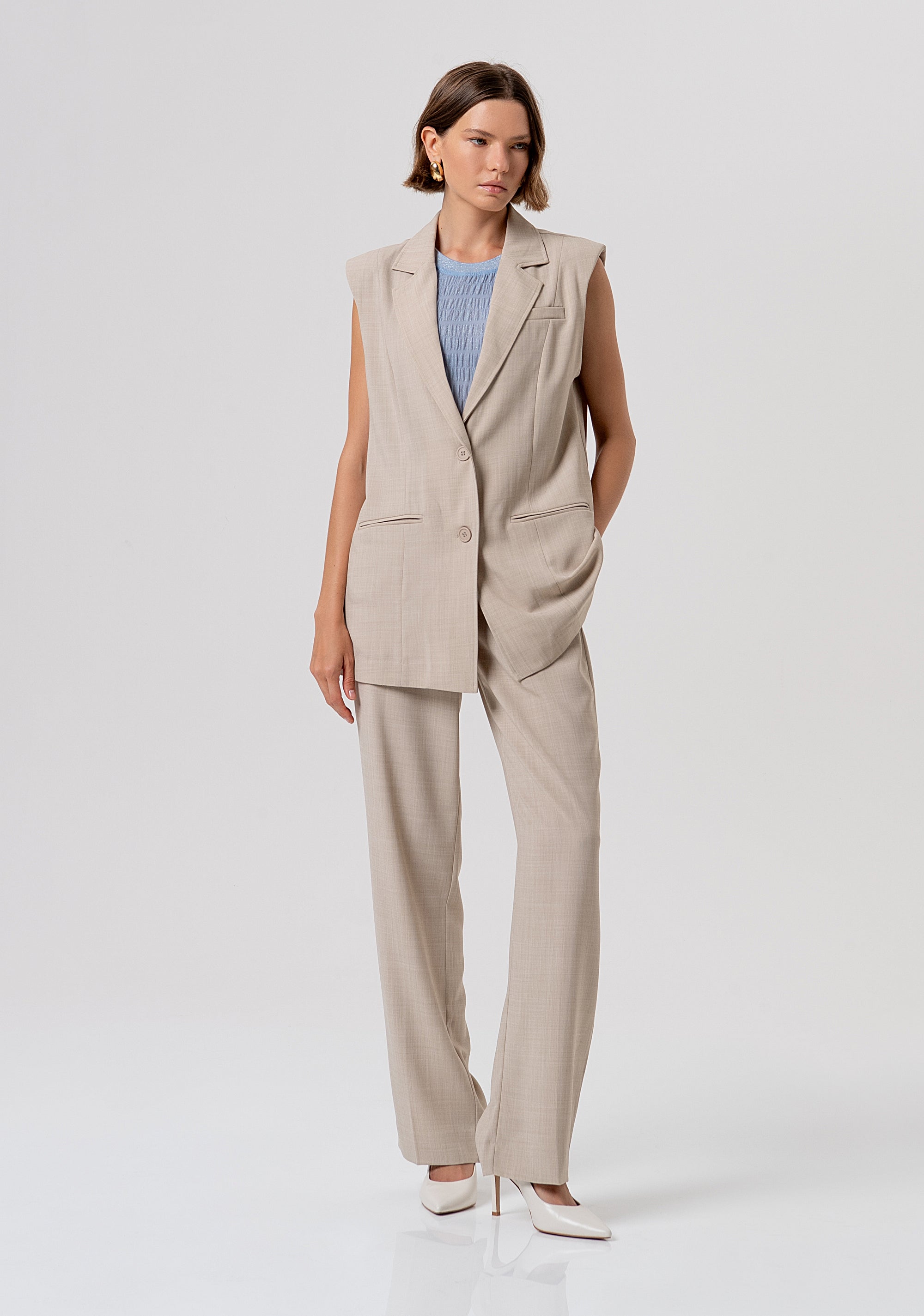 Gilet over modello blazer monopetto FR26SJ5003W76301-569 Fracomina