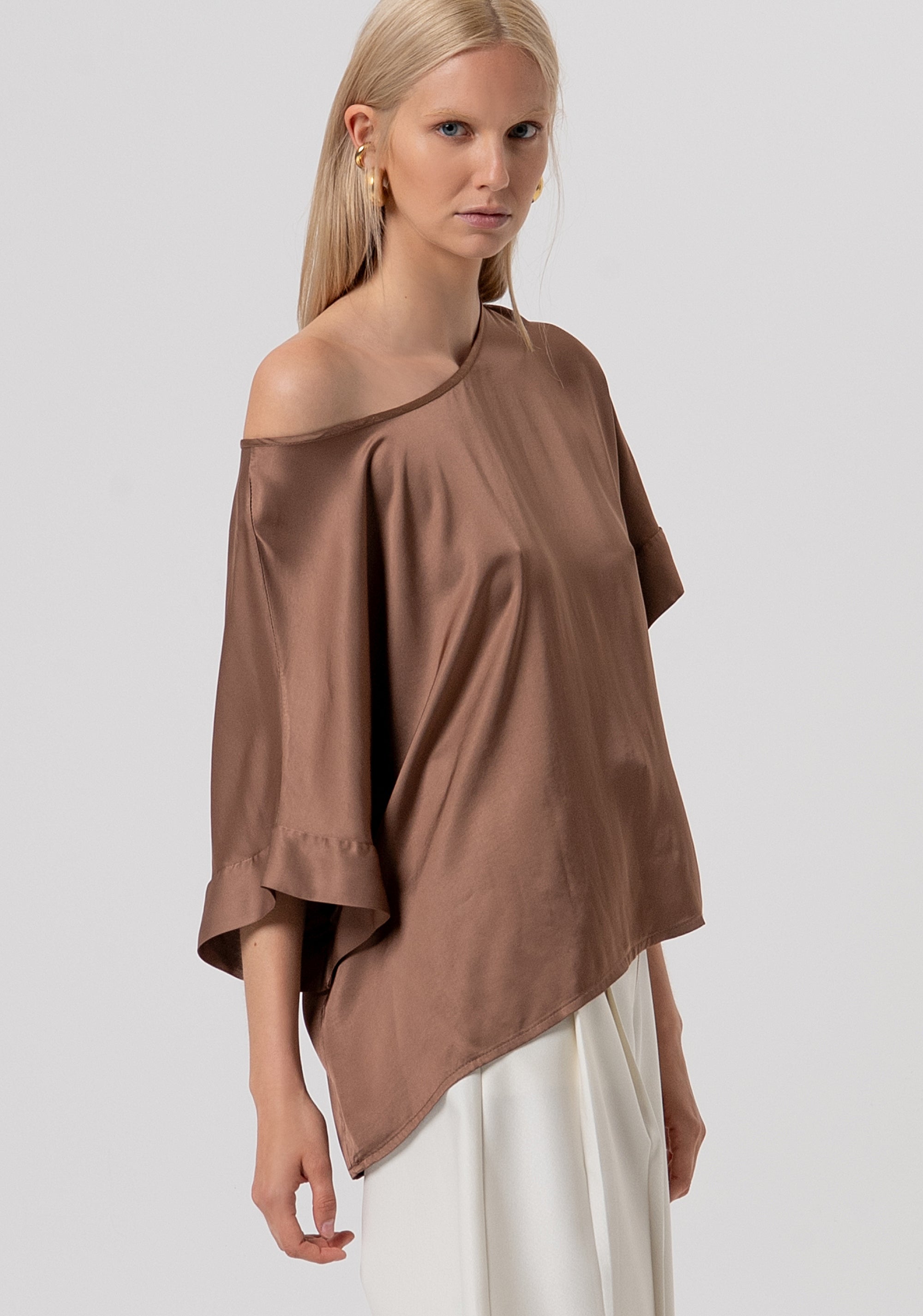 Top over in raso di viscosa FR26ST1010W41301-M07 Fracomina