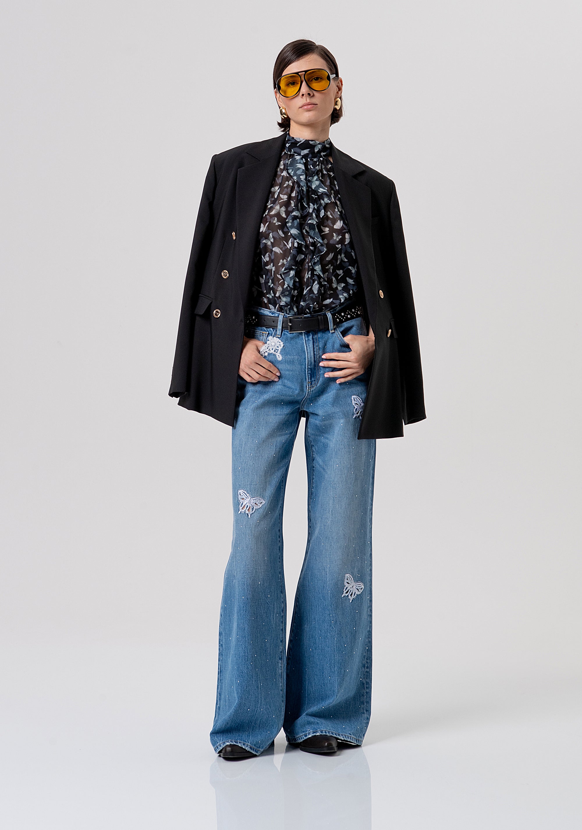 Top senza maniche in georgette con fantasia floreale FR26ST2026W412W6-054 Fracomina