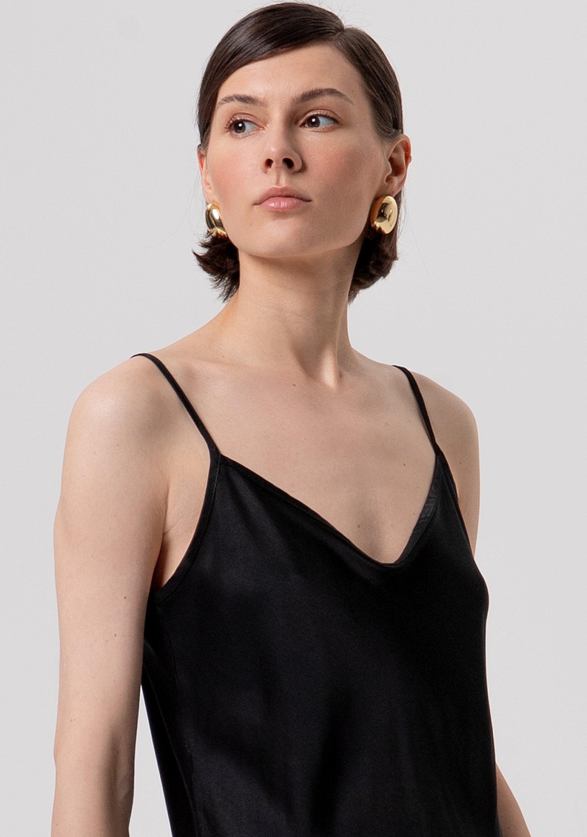 Top senza maniche in raso di viscosa FR26ST2033W41301-053 Fracomina