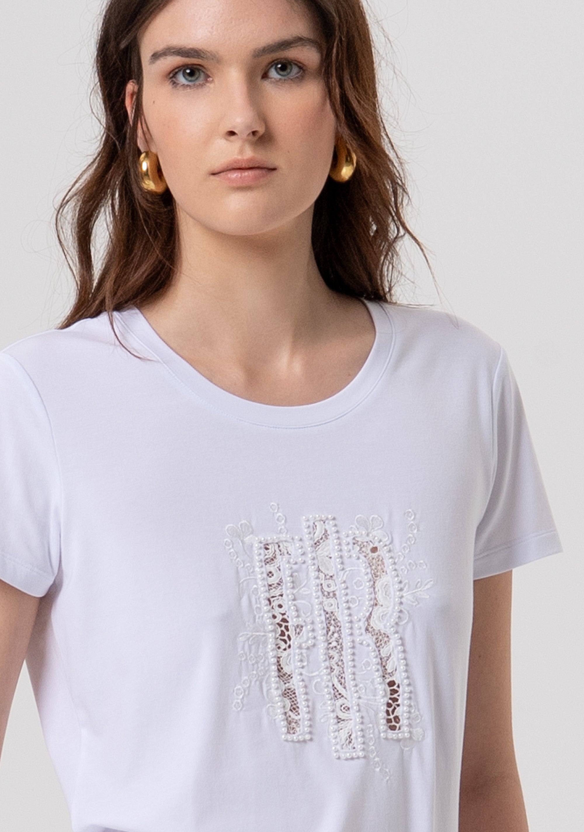 T-shirt regular in jersey FR26ST3004J418G1-278 Fracomina