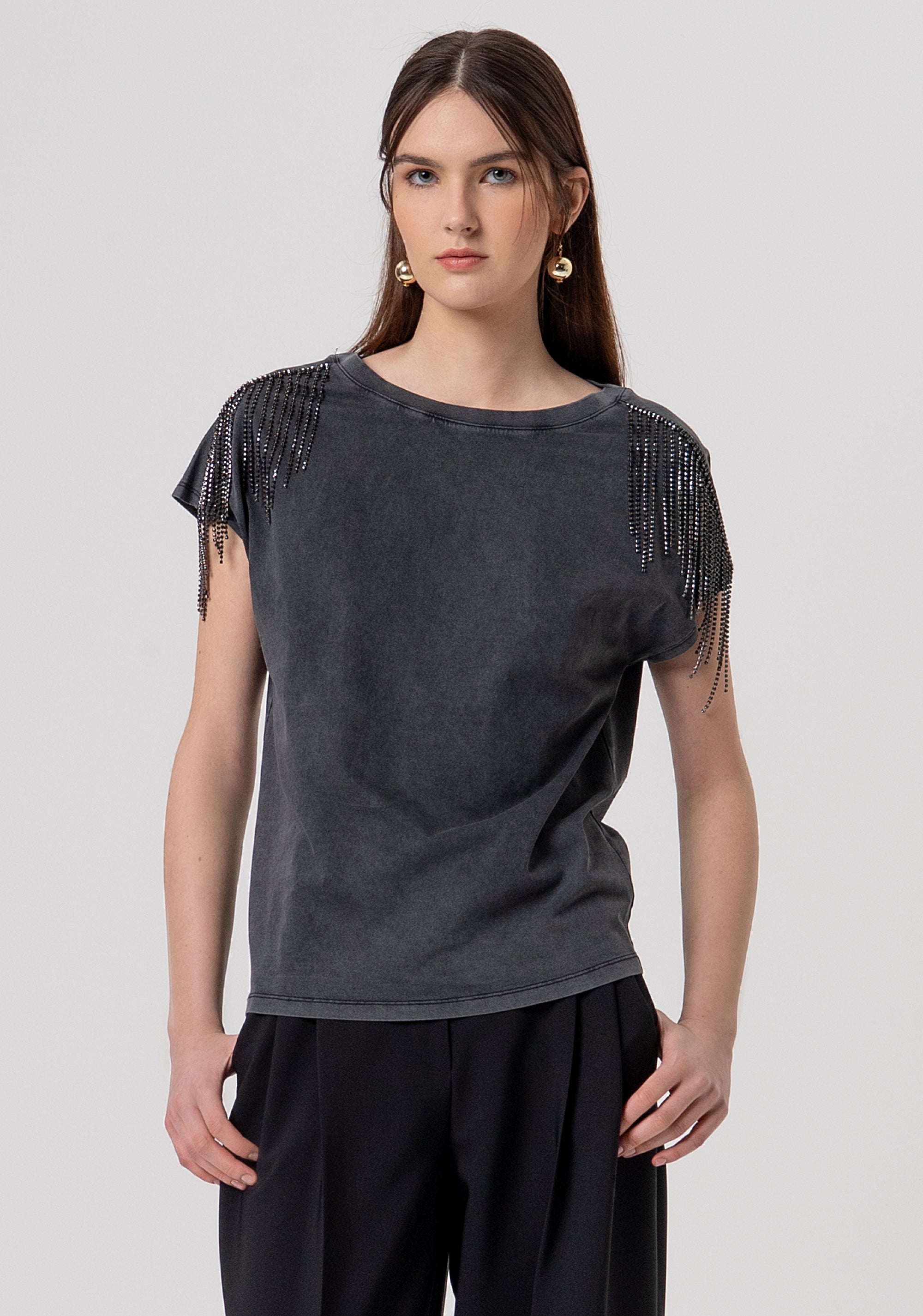 T-shirt regular in jersey di cotone FR26ST3045J40001-M30 Fracomina